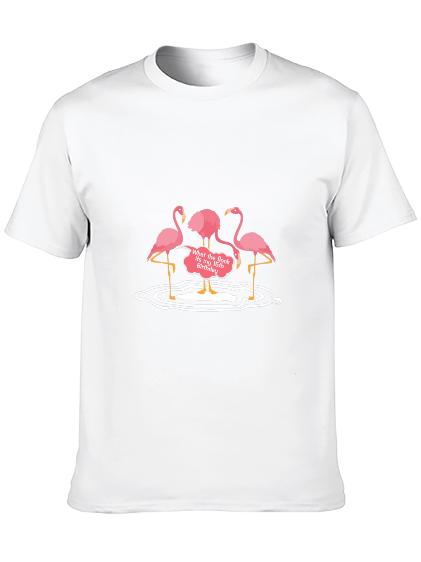 Funny Flamingo Birthday Graphic Tee