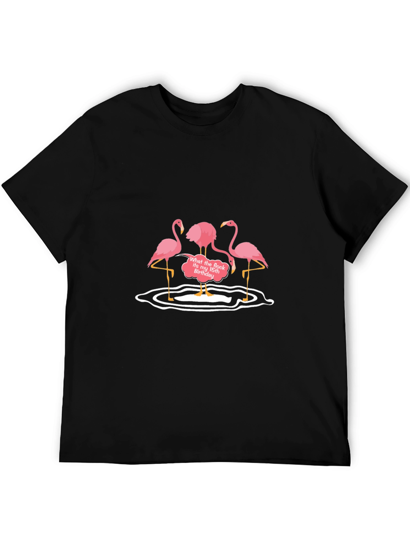 Funny Flamingo Birthday Graphic Tee