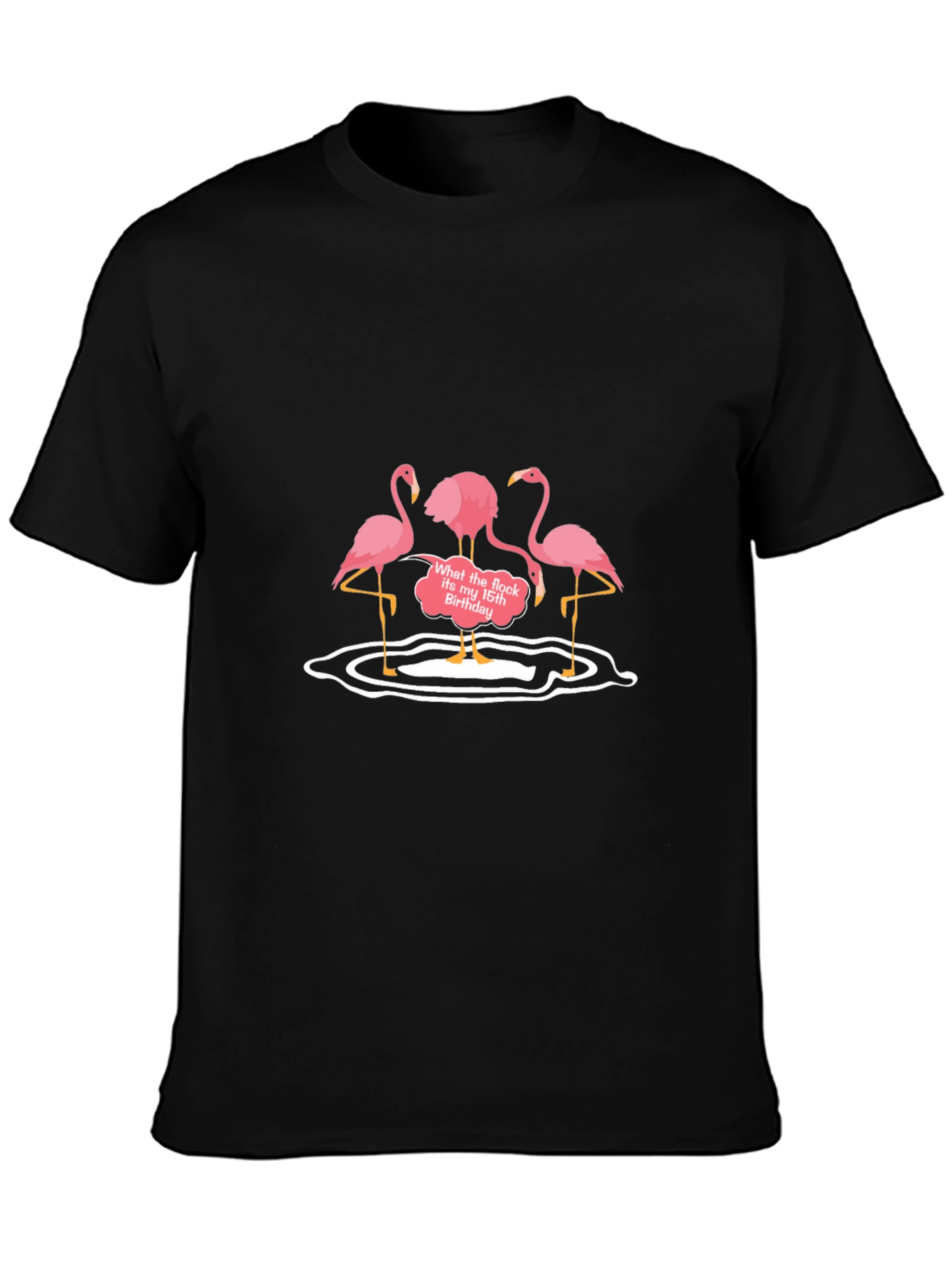 Funny Flamingo Birthday Graphic Tee