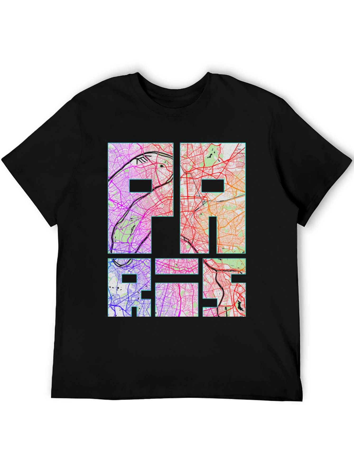 Urban Map Graphic Tee - Paris