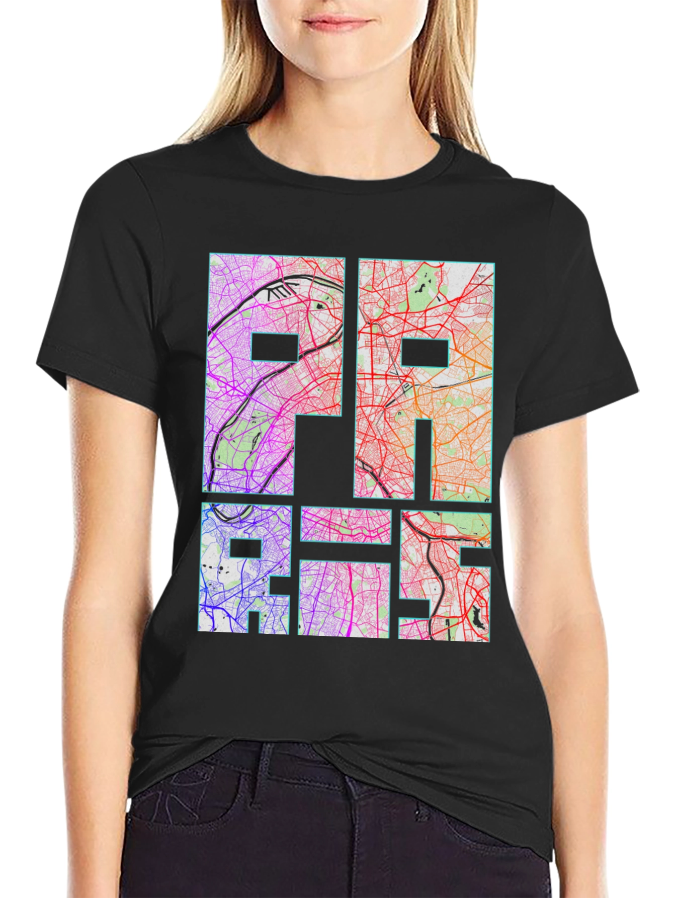 Urban Map Graphic Tee - Paris