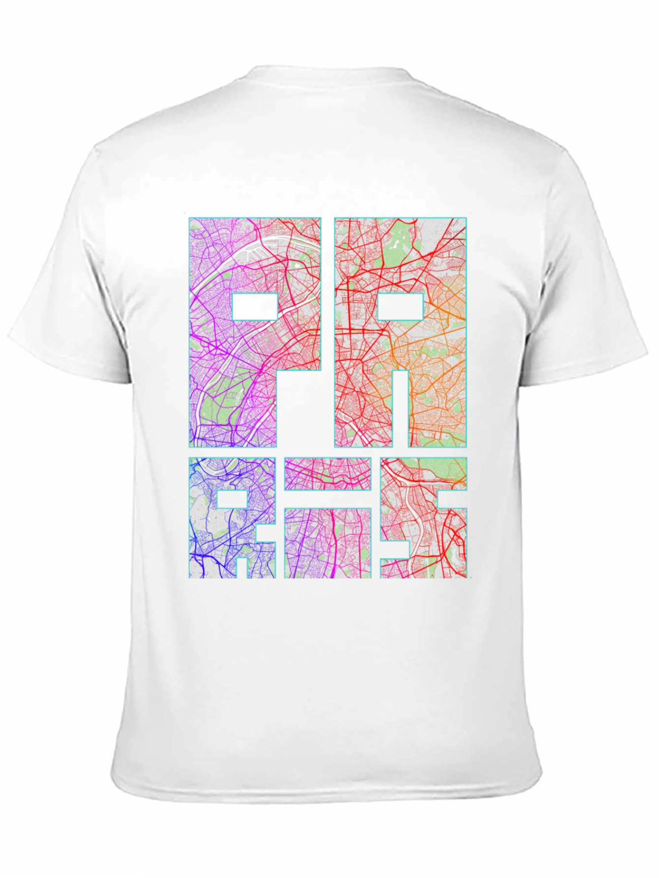 Urban Map Graphic Tee - Paris