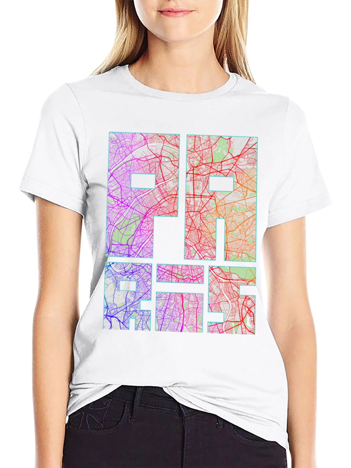Urban Map Graphic Tee - Paris