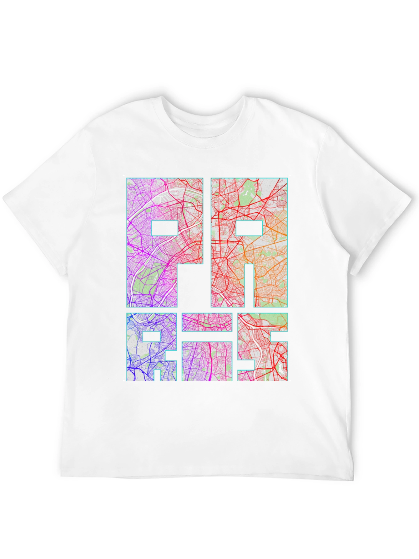 Urban Map Graphic Tee - Paris