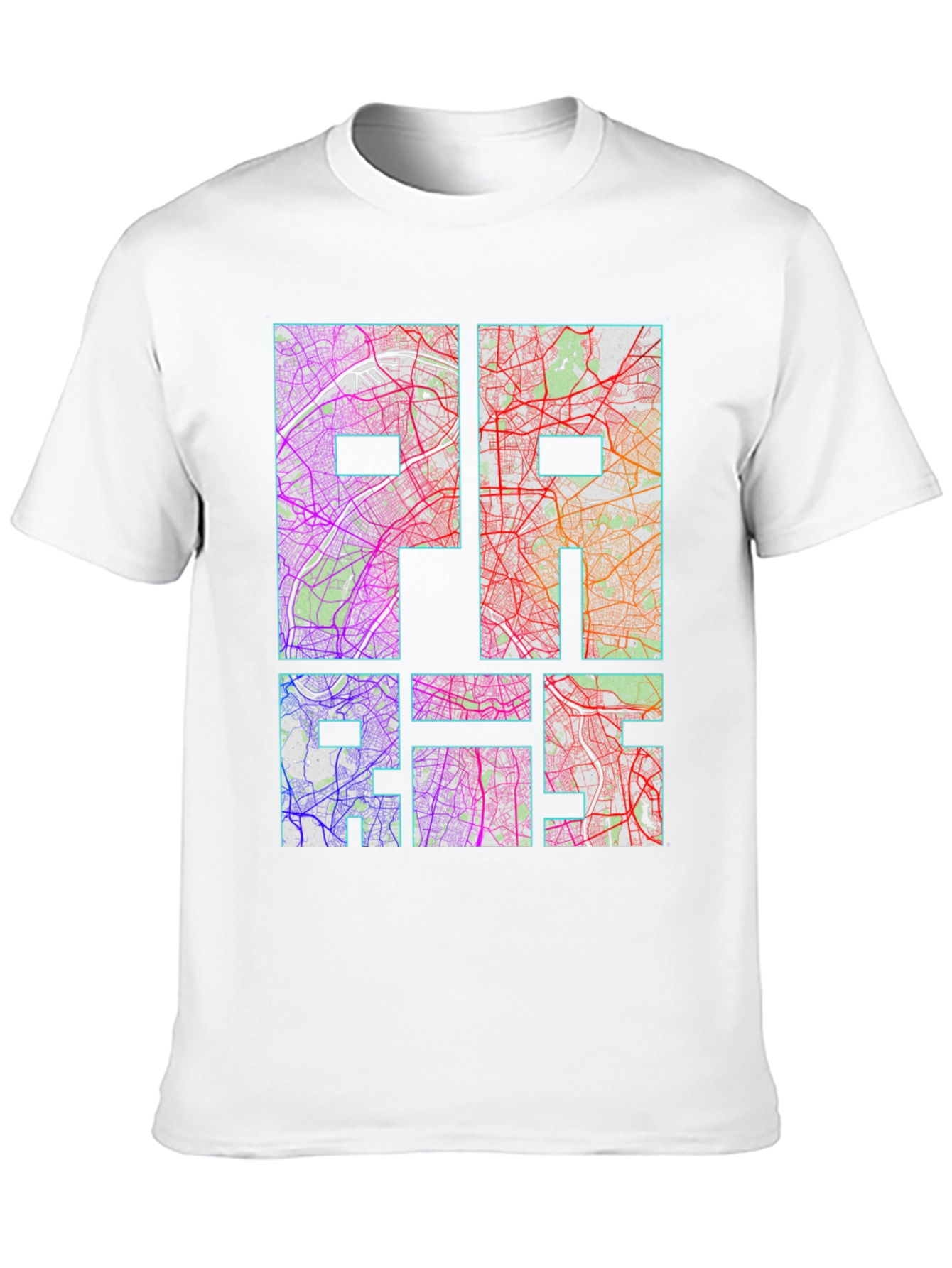 Urban Map Graphic Tee - Paris
