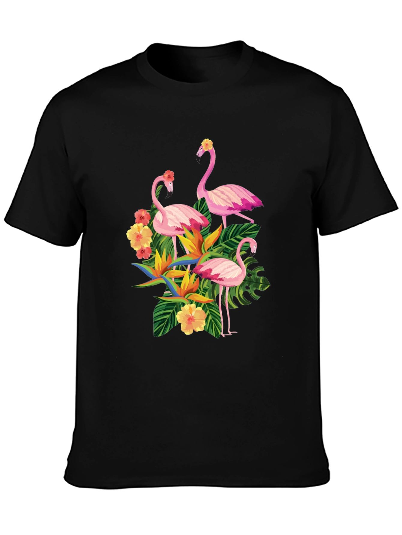 Tropical Flamingo Graphic T-Shirt