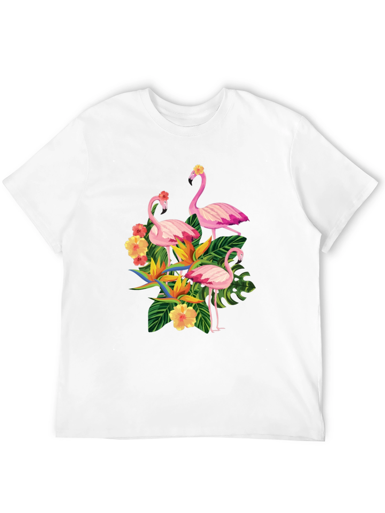 Tropical Flamingo Graphic T-Shirt