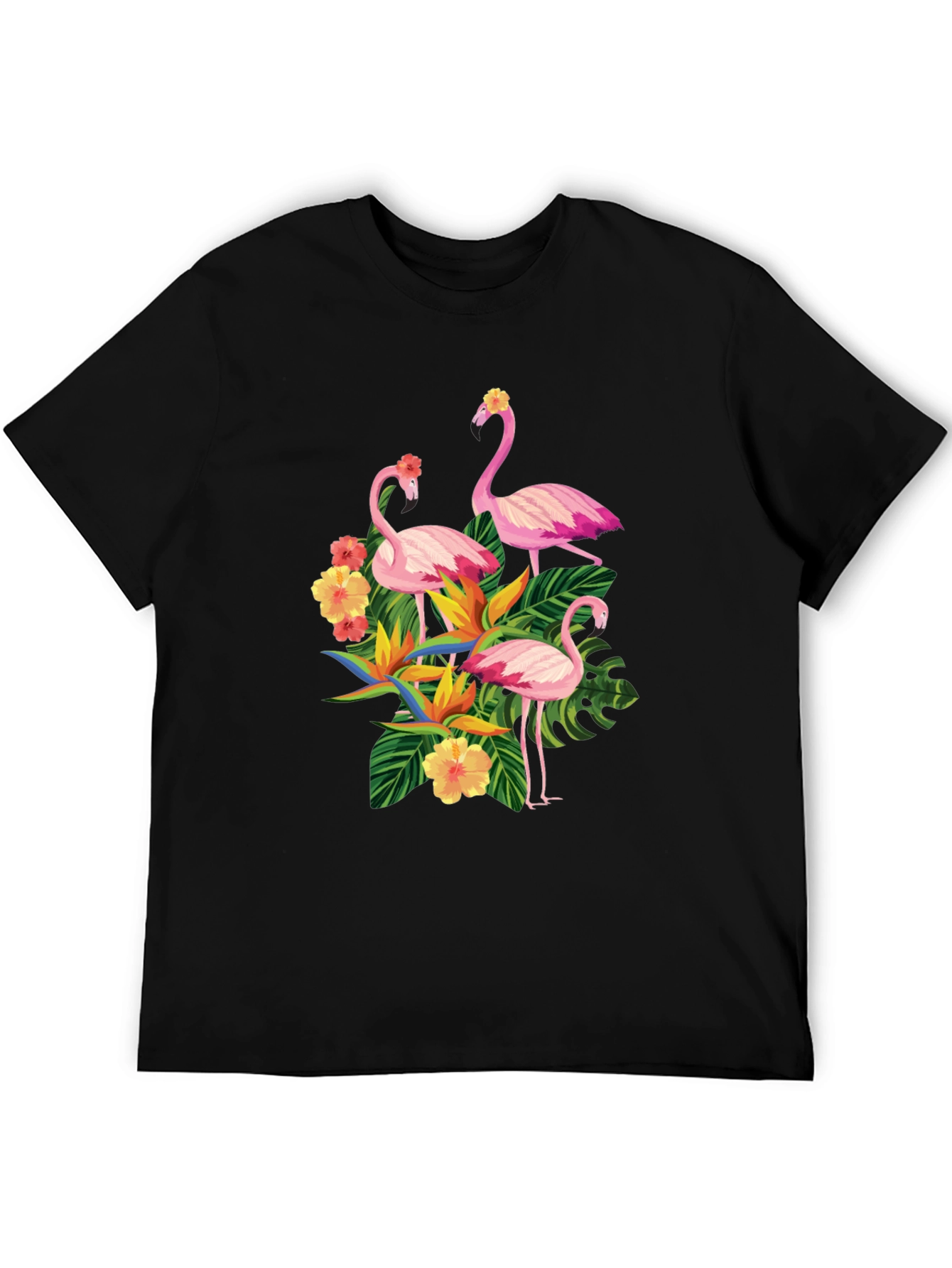 Tropical Flamingo Graphic T-Shirt