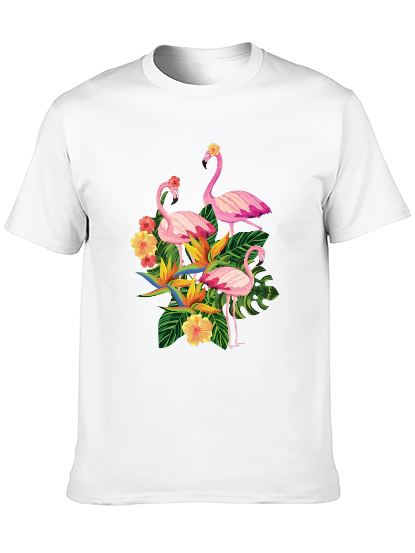Tropical Flamingo Graphic T-Shirt