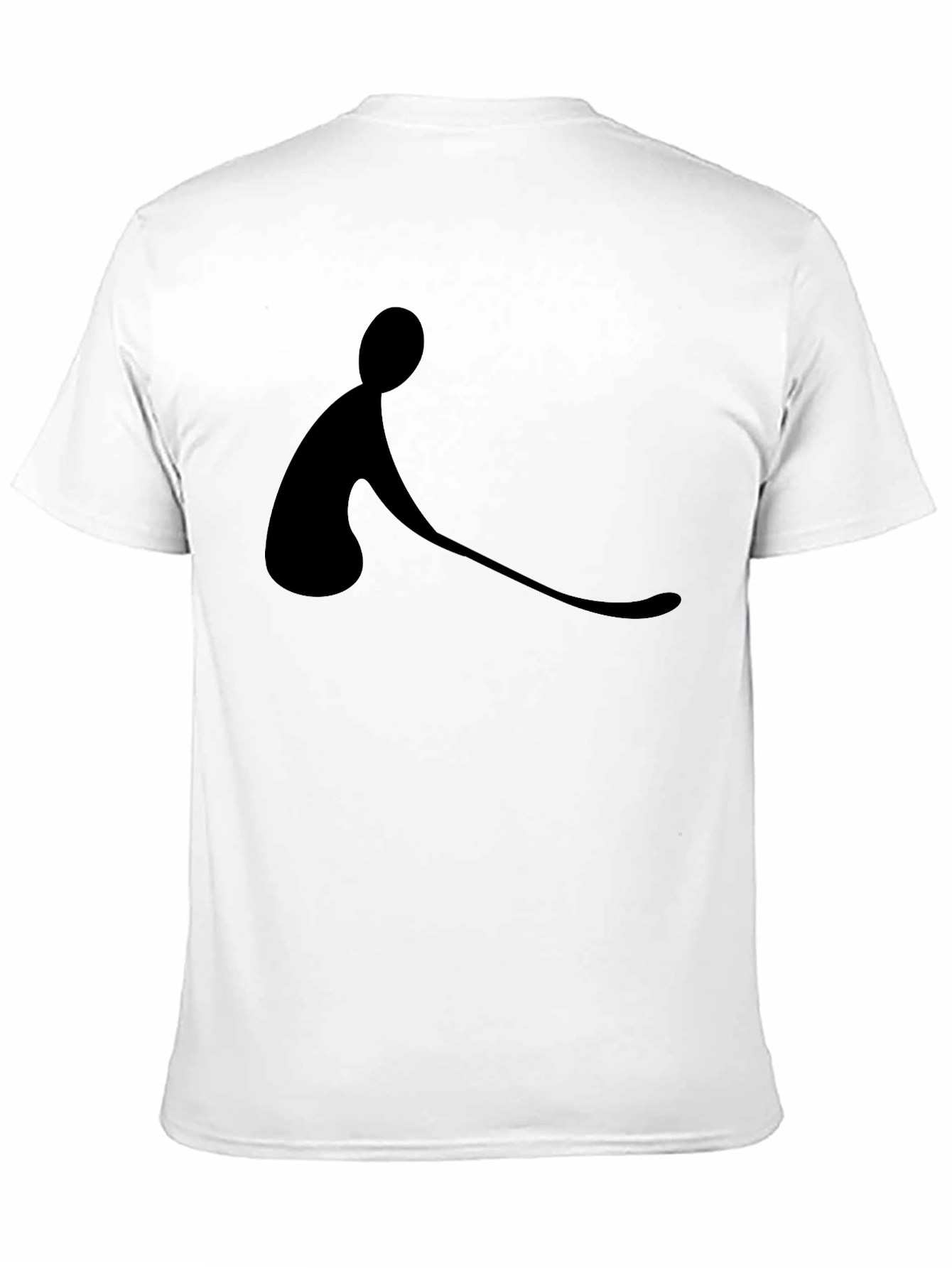 Minimalist Hockey Player Black T-Shirt