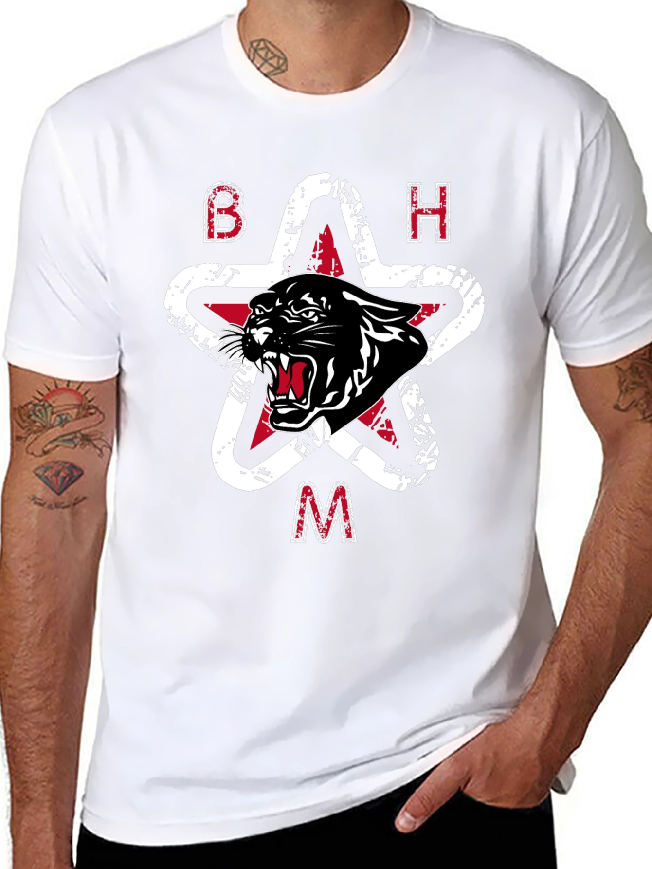 BHAM Panther Star Graphic T-Shirt