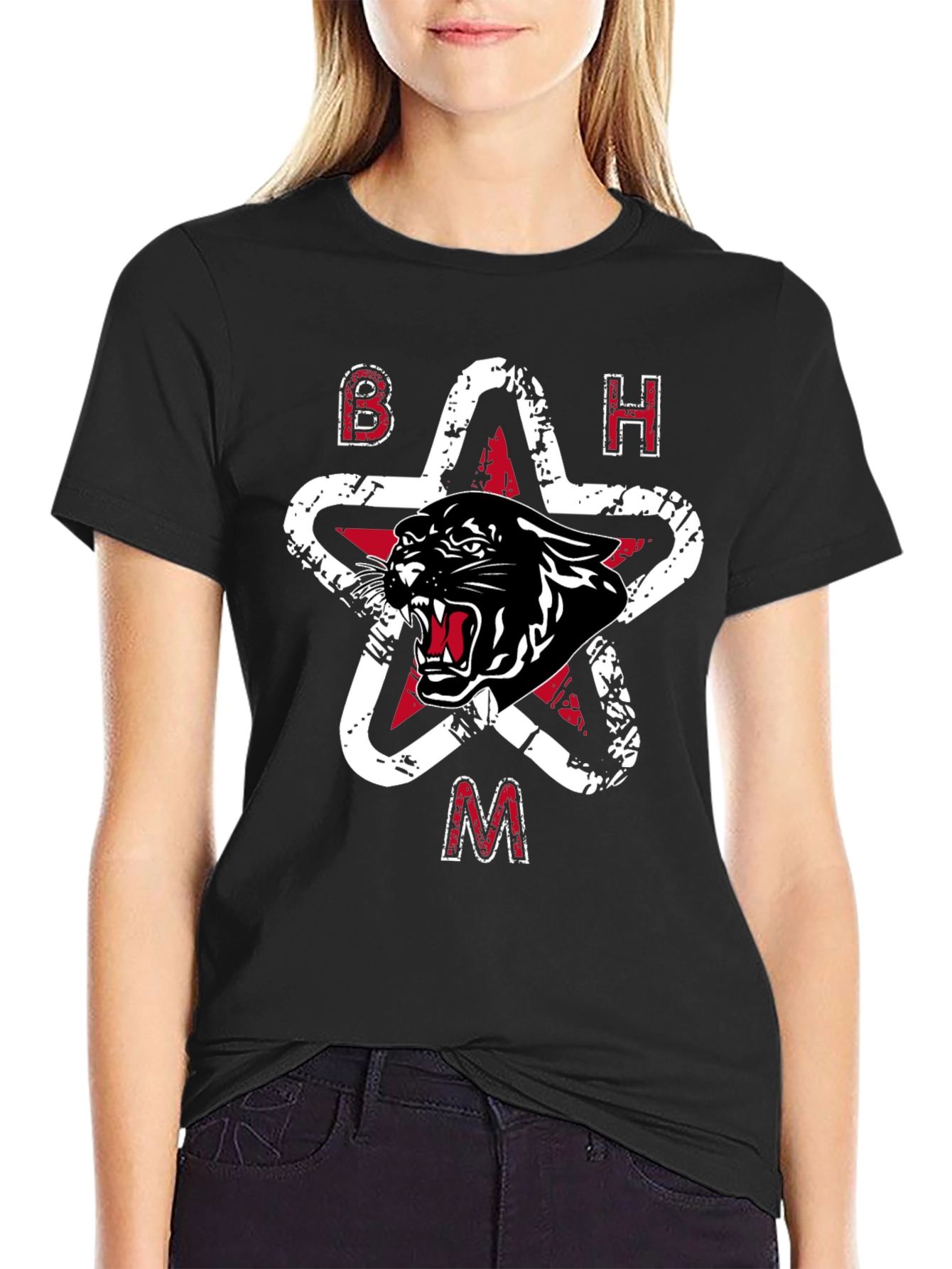 BHAM Panther Star Graphic T-Shirt