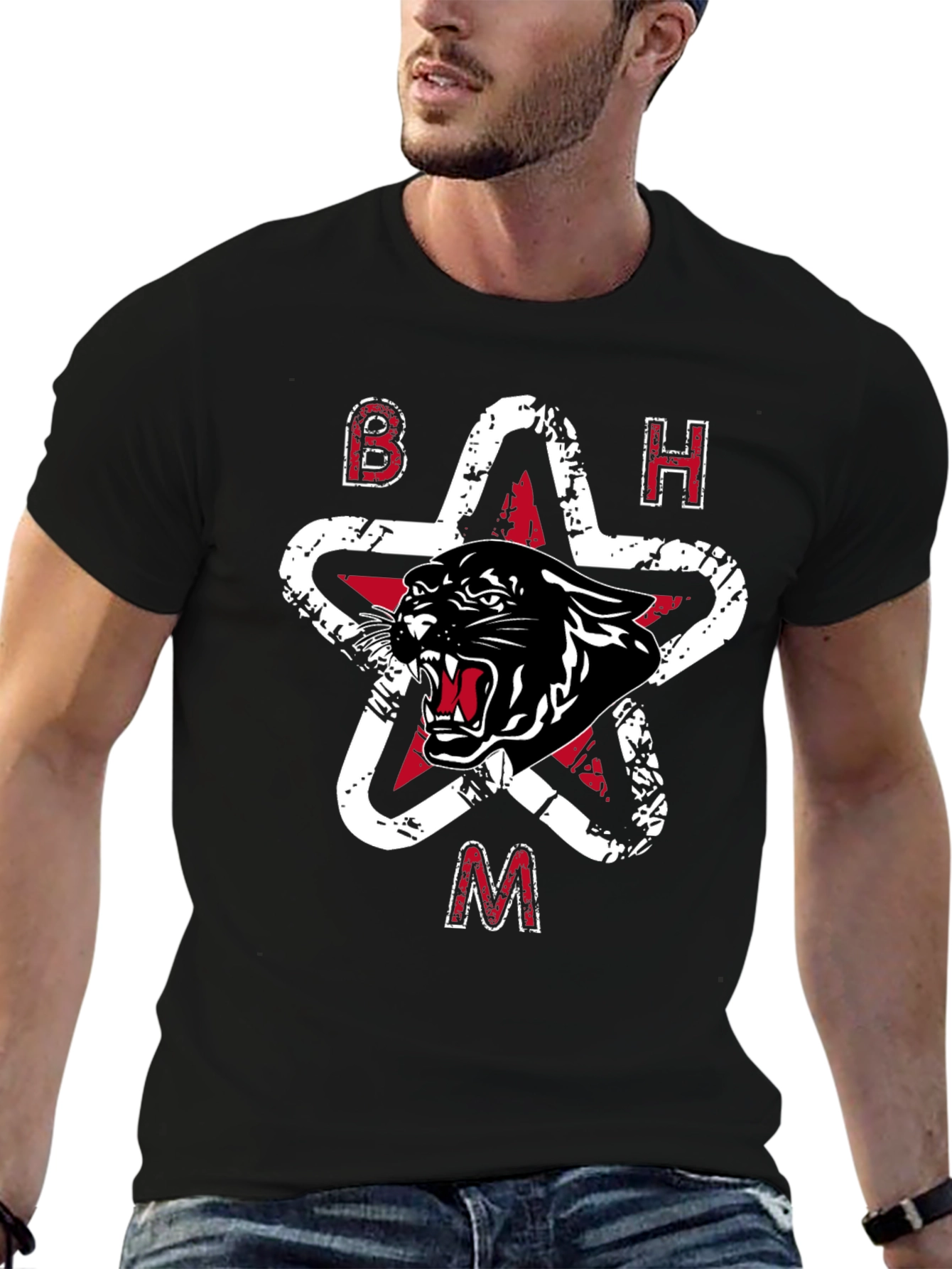 BHAM Panther Star Graphic T-Shirt