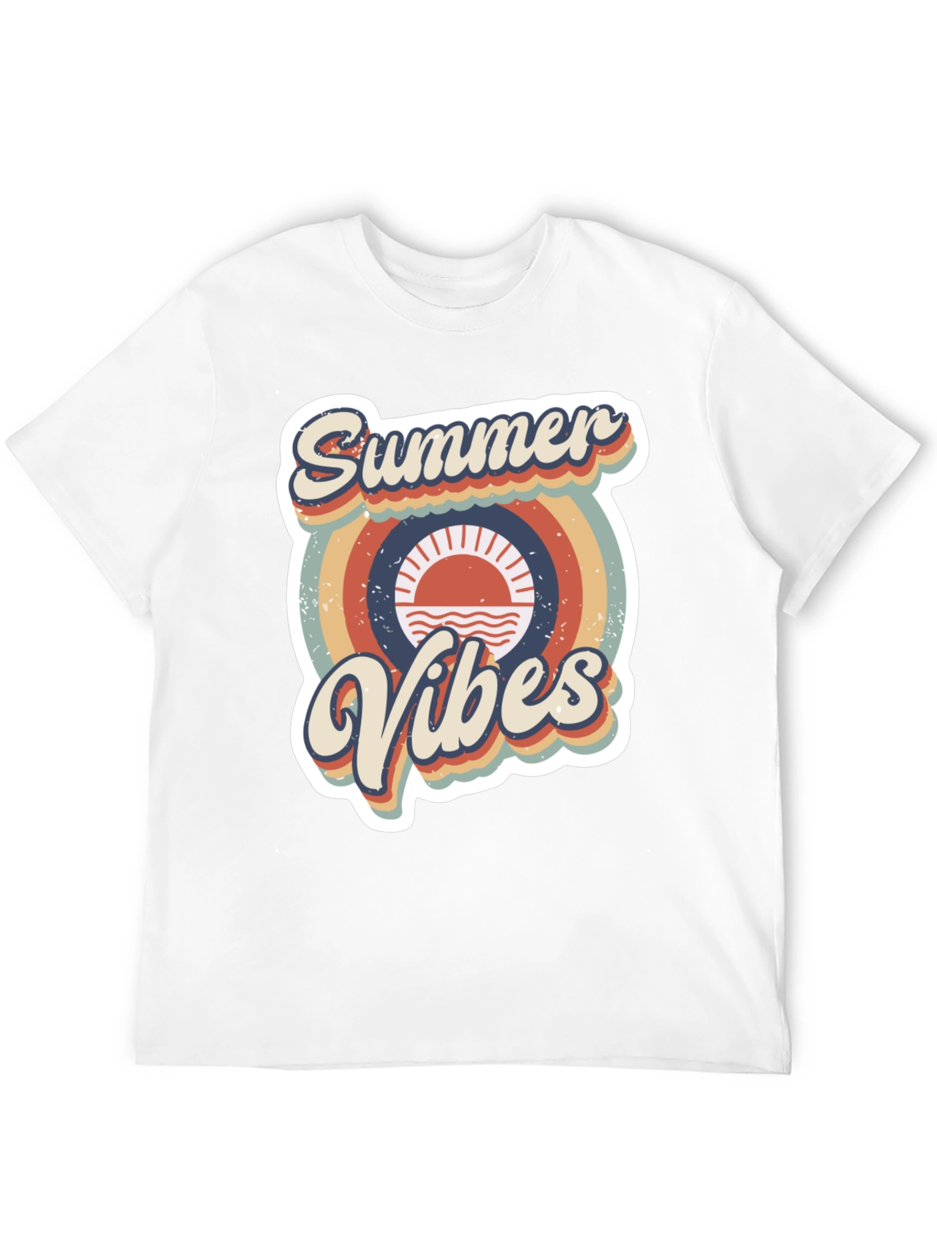 Summer Vibes Retro Graphic Tee