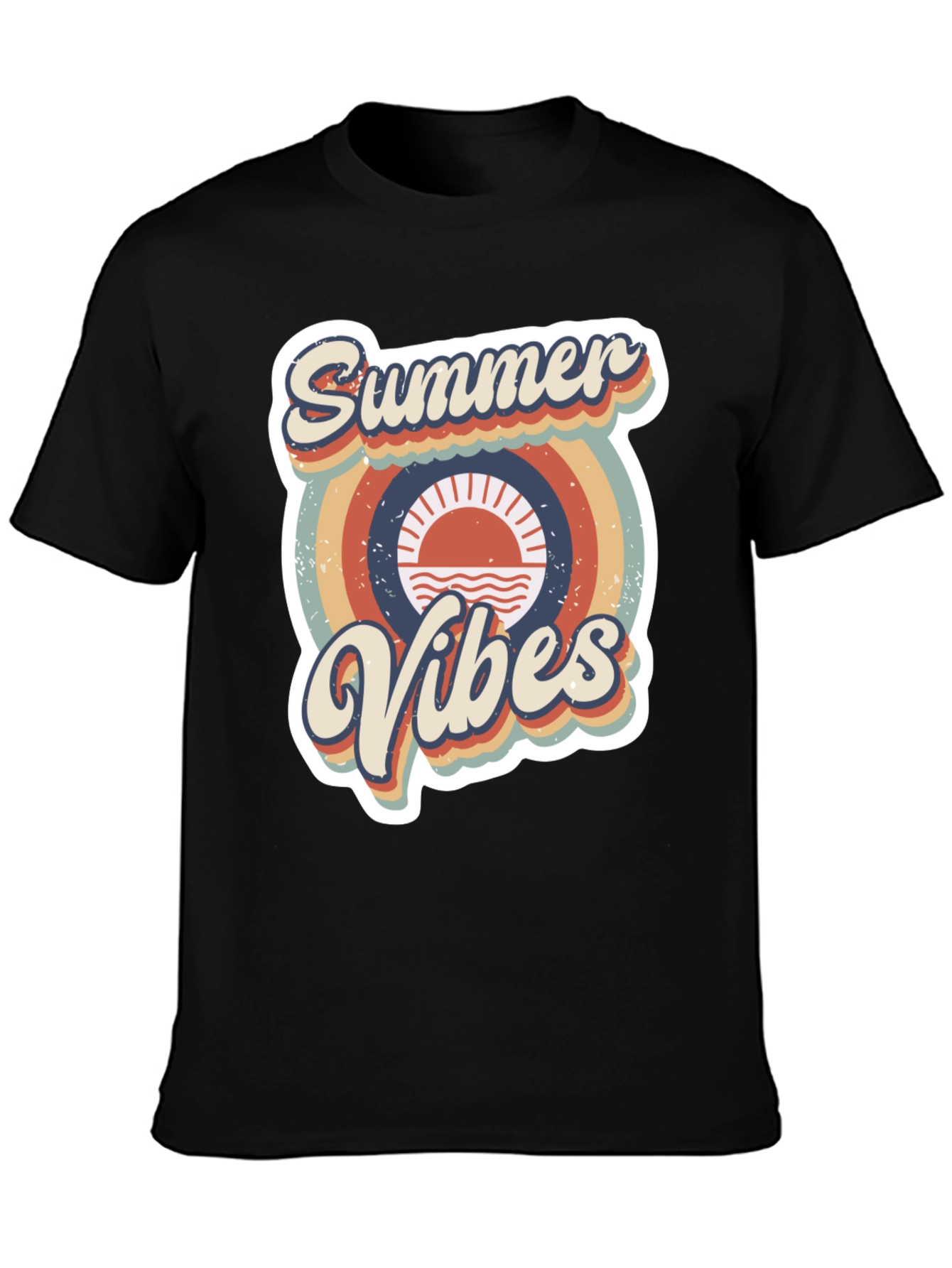 Summer Vibes Retro Graphic Tee