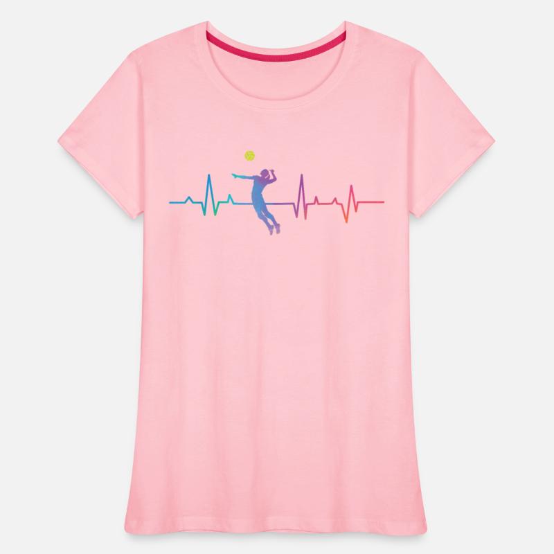 Volleyball Player Team Heartbeat