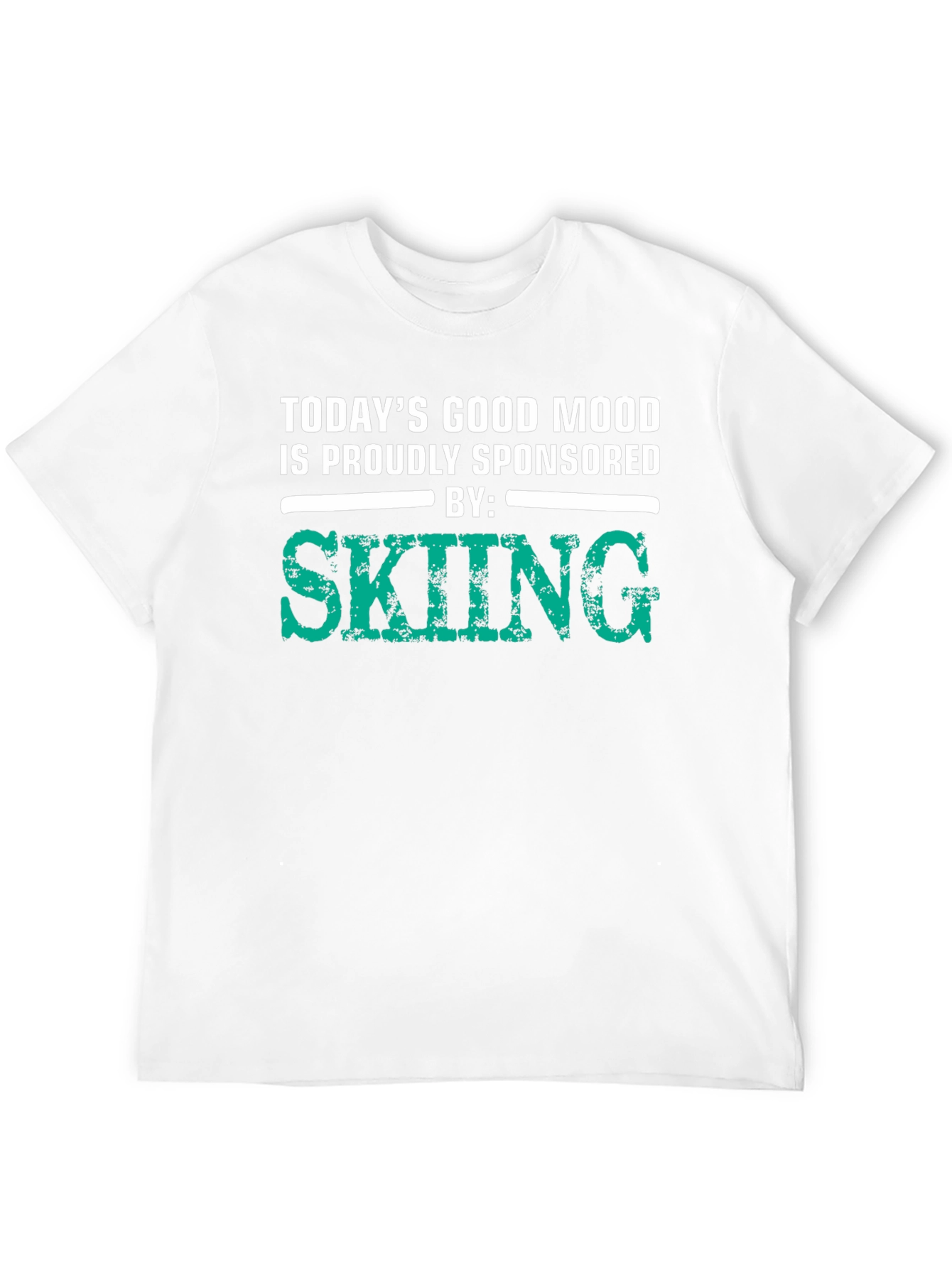 Skiing Sponsored T-Shirt - Good Mood Guarantee