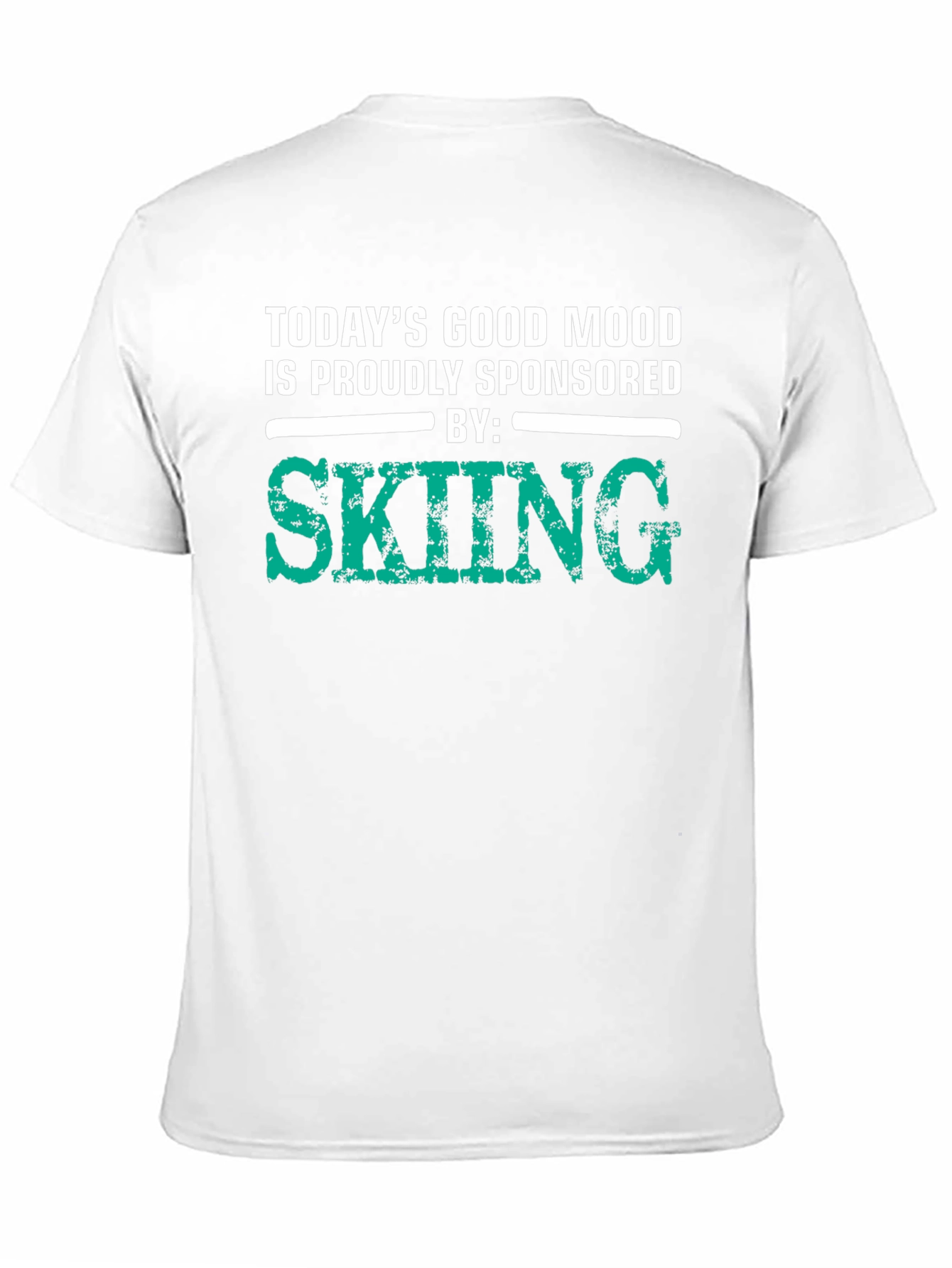 Skiing Sponsored T-Shirt - Good Mood Guarantee