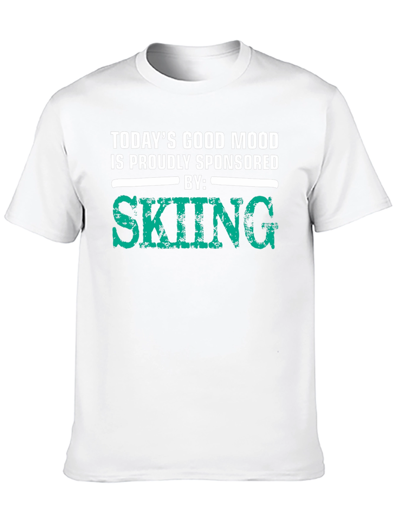 Skiing Sponsored T-Shirt - Good Mood Guarantee