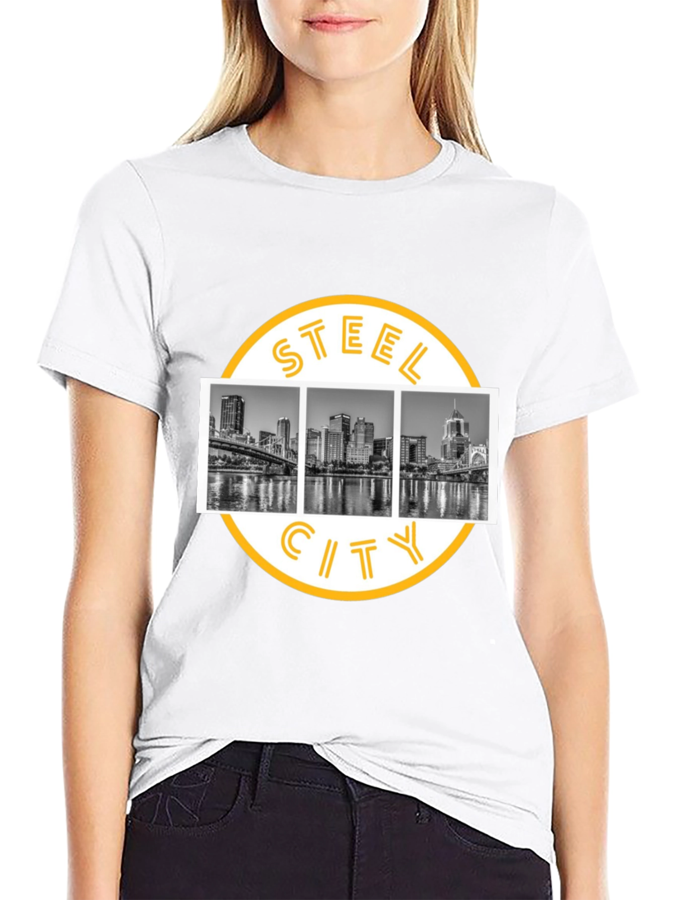 Steel City Black Graphic Tee