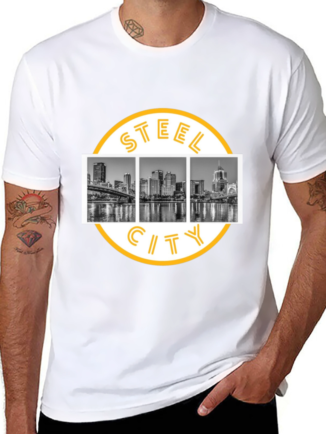 Steel City Black Graphic Tee