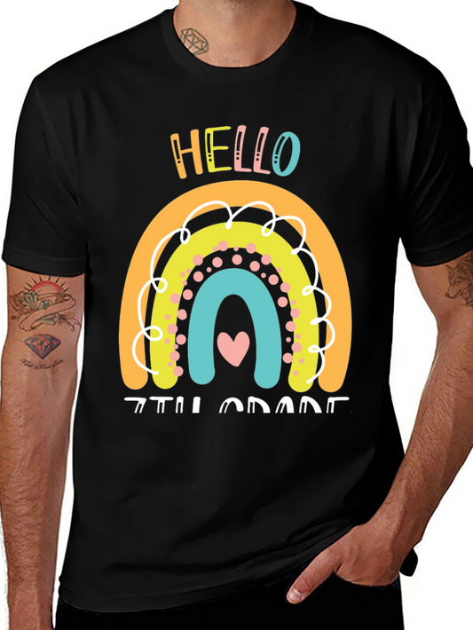 Hello 7th Grade Rainbow T-Shirt