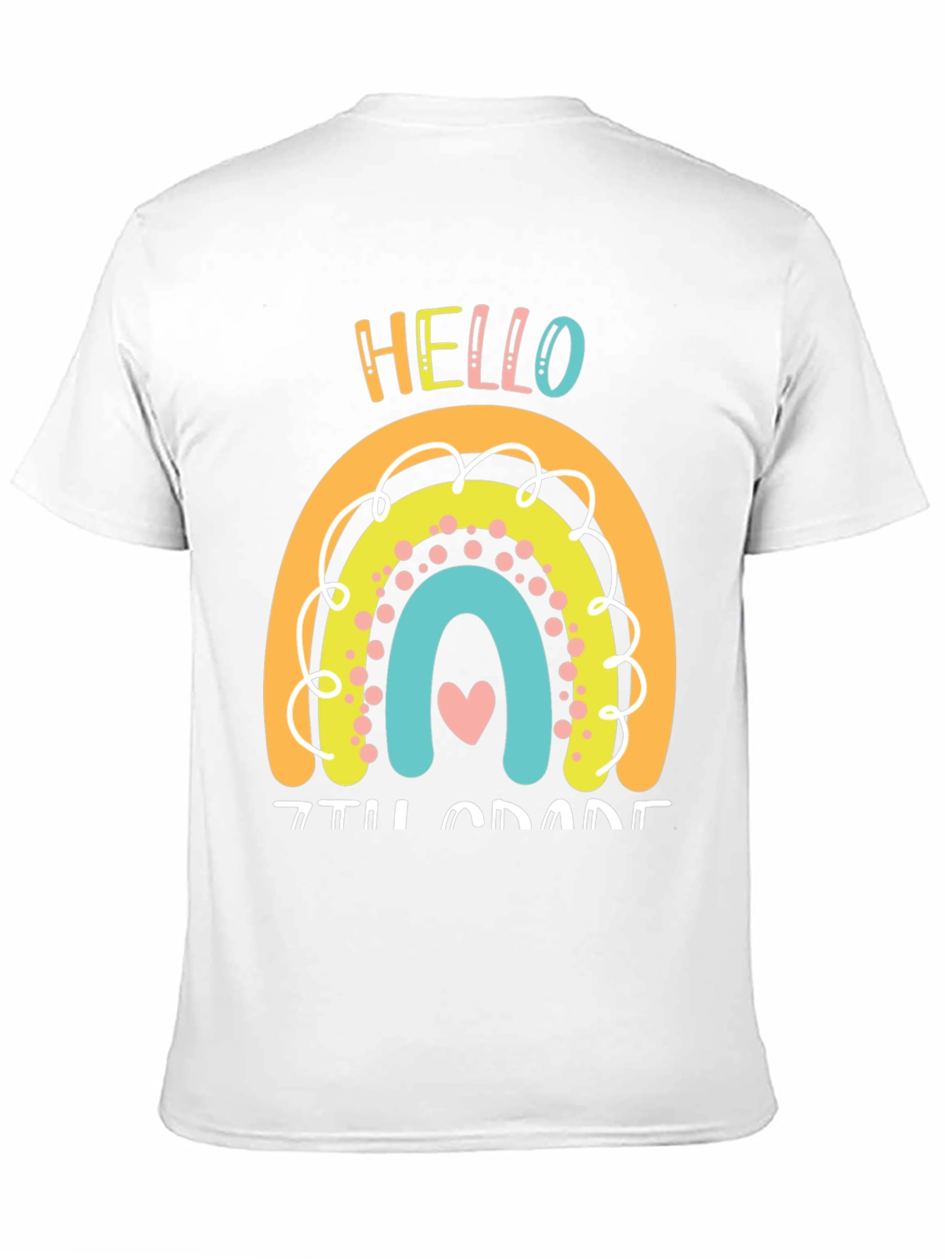 Hello 7th Grade Rainbow T-Shirt