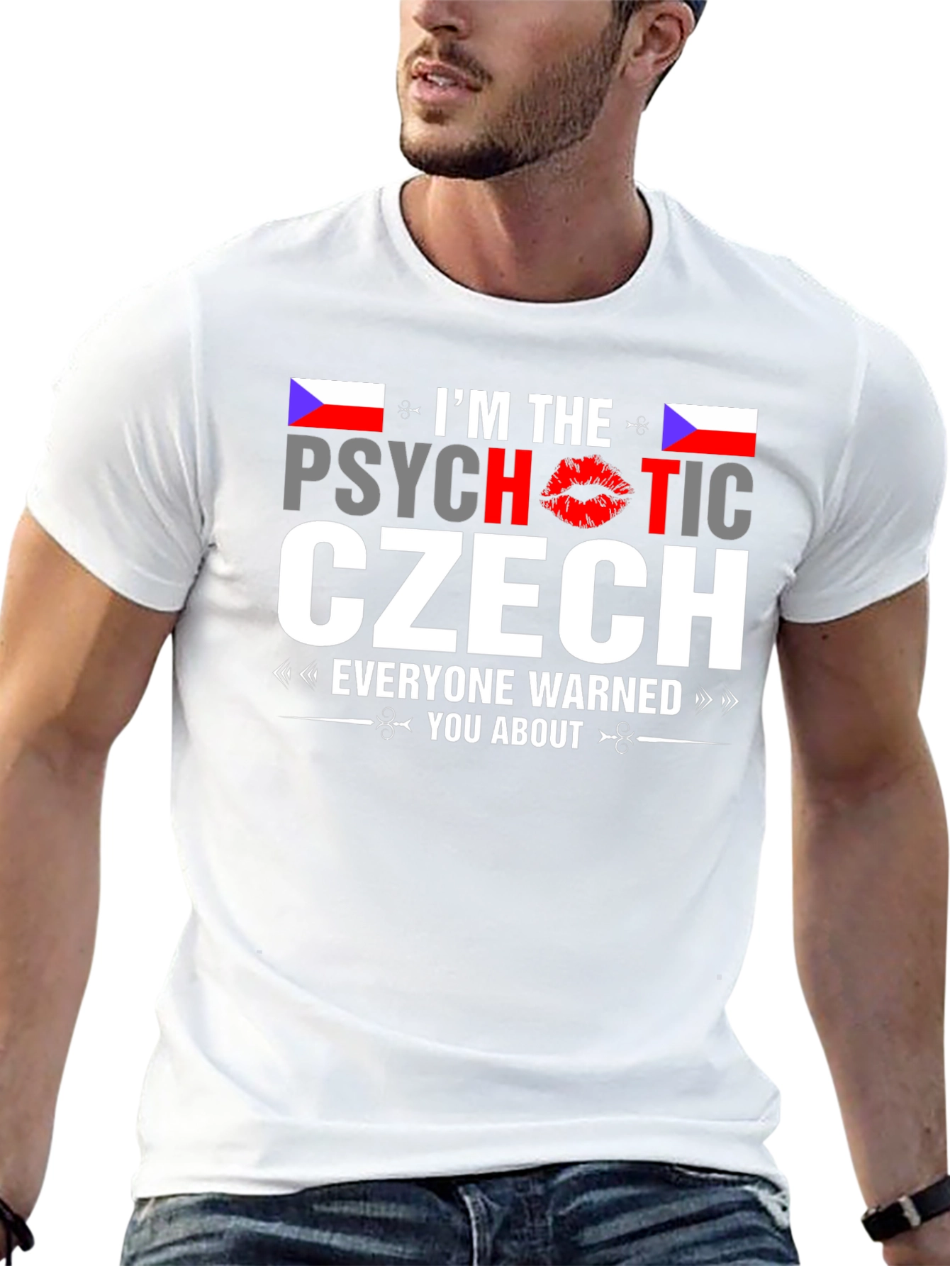Psychotic Czech T-Shirt - Novelty Graphic Tee