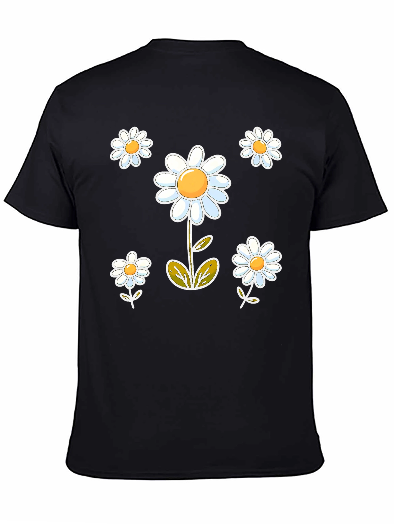 Daisy Graphic Black T-Shirt