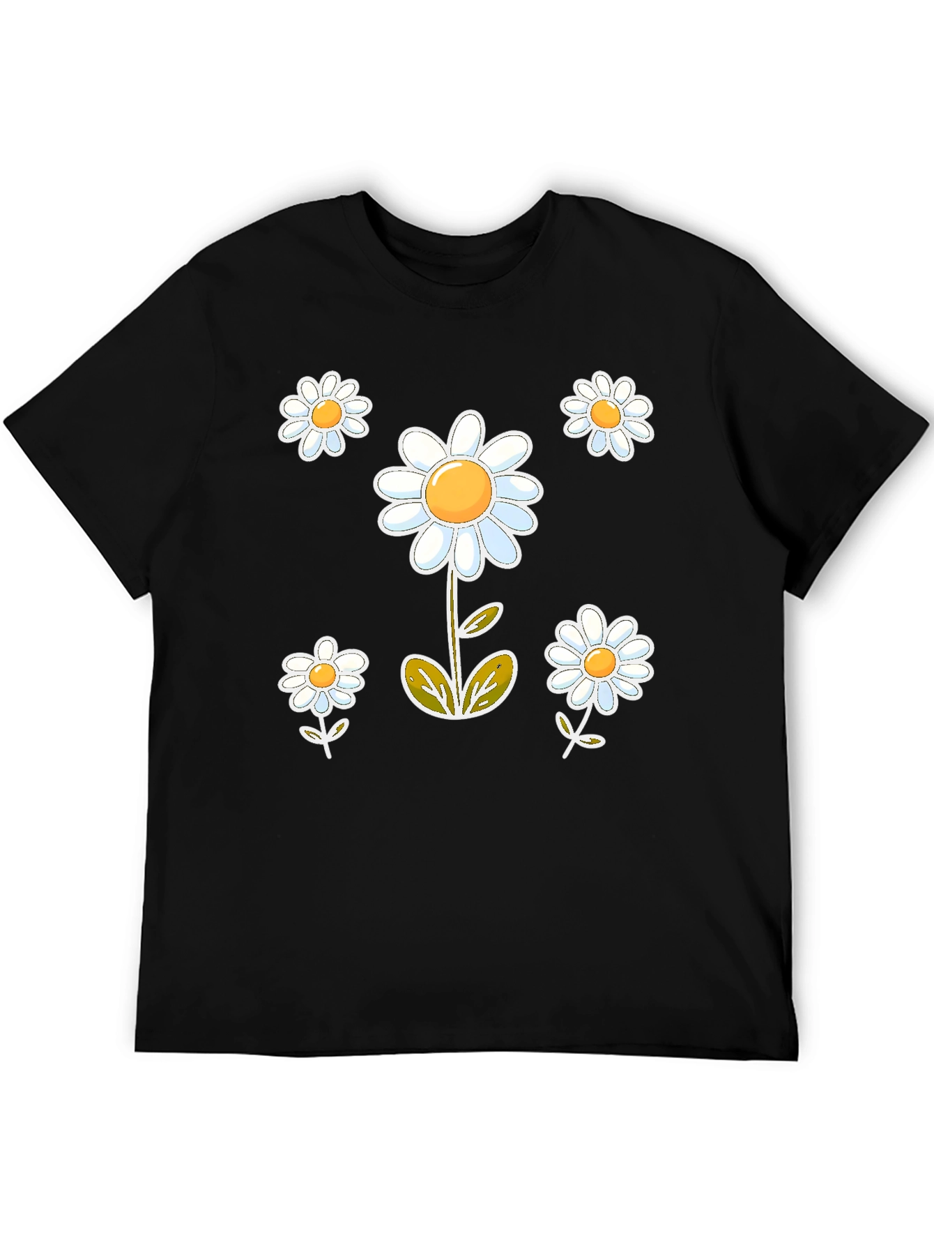 Daisy Graphic Black T-Shirt
