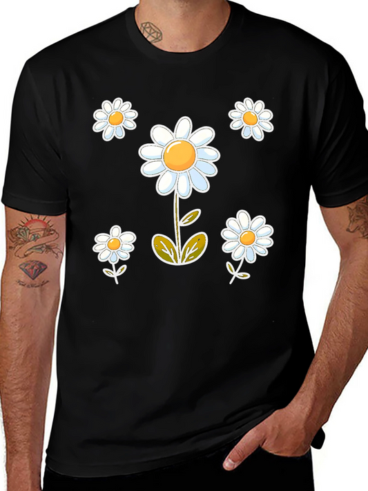 Daisy Graphic Black T-Shirt
