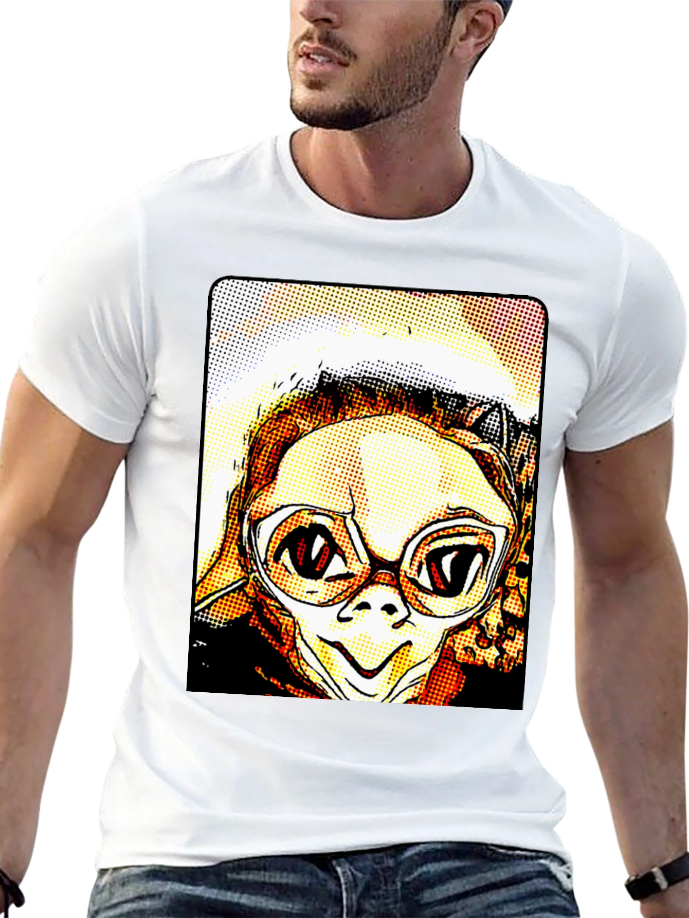 Pop Art E.T. Graphic Black T-Shirt