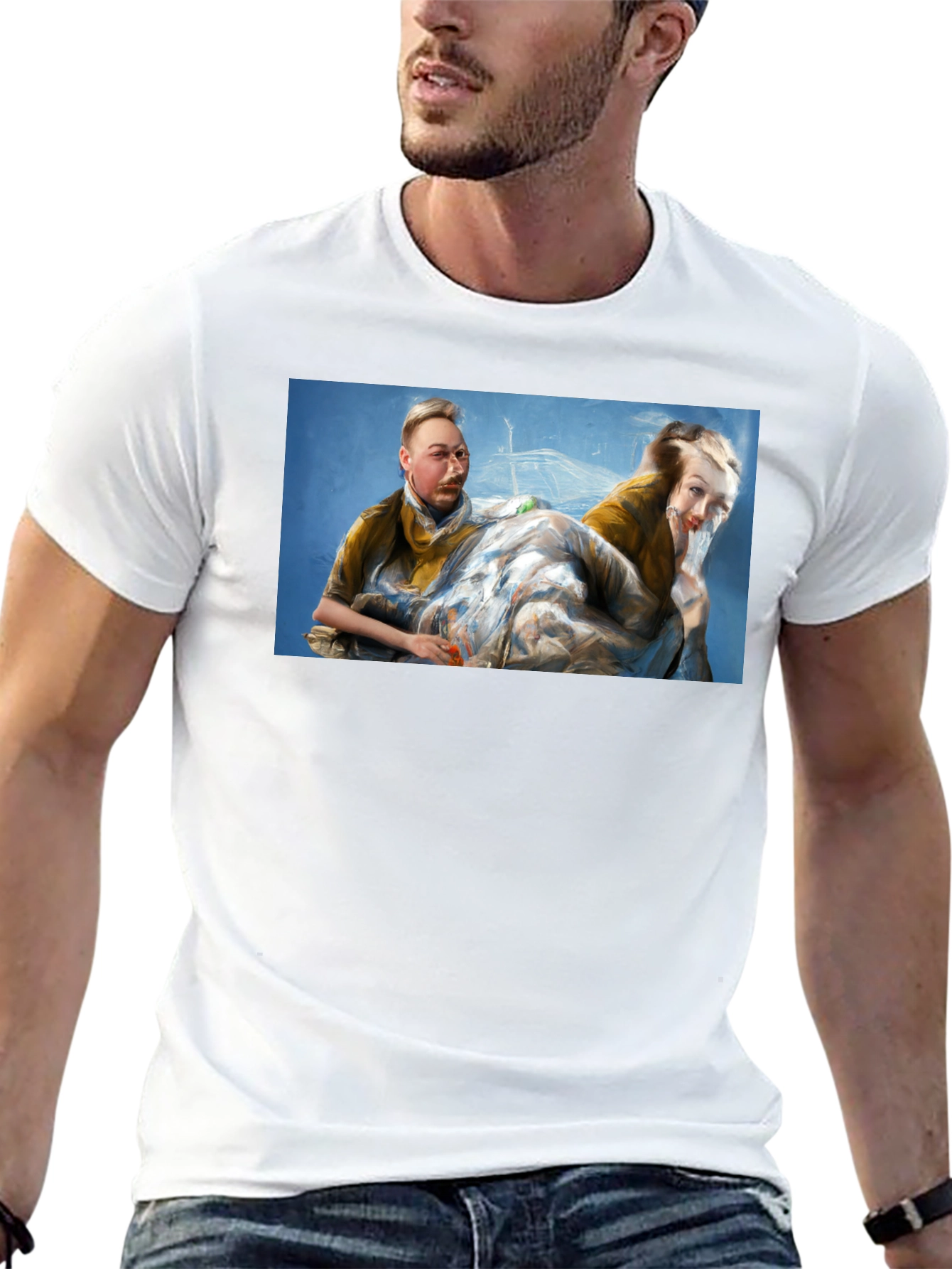 Artistic T-Shirt with Unique Portrait Design