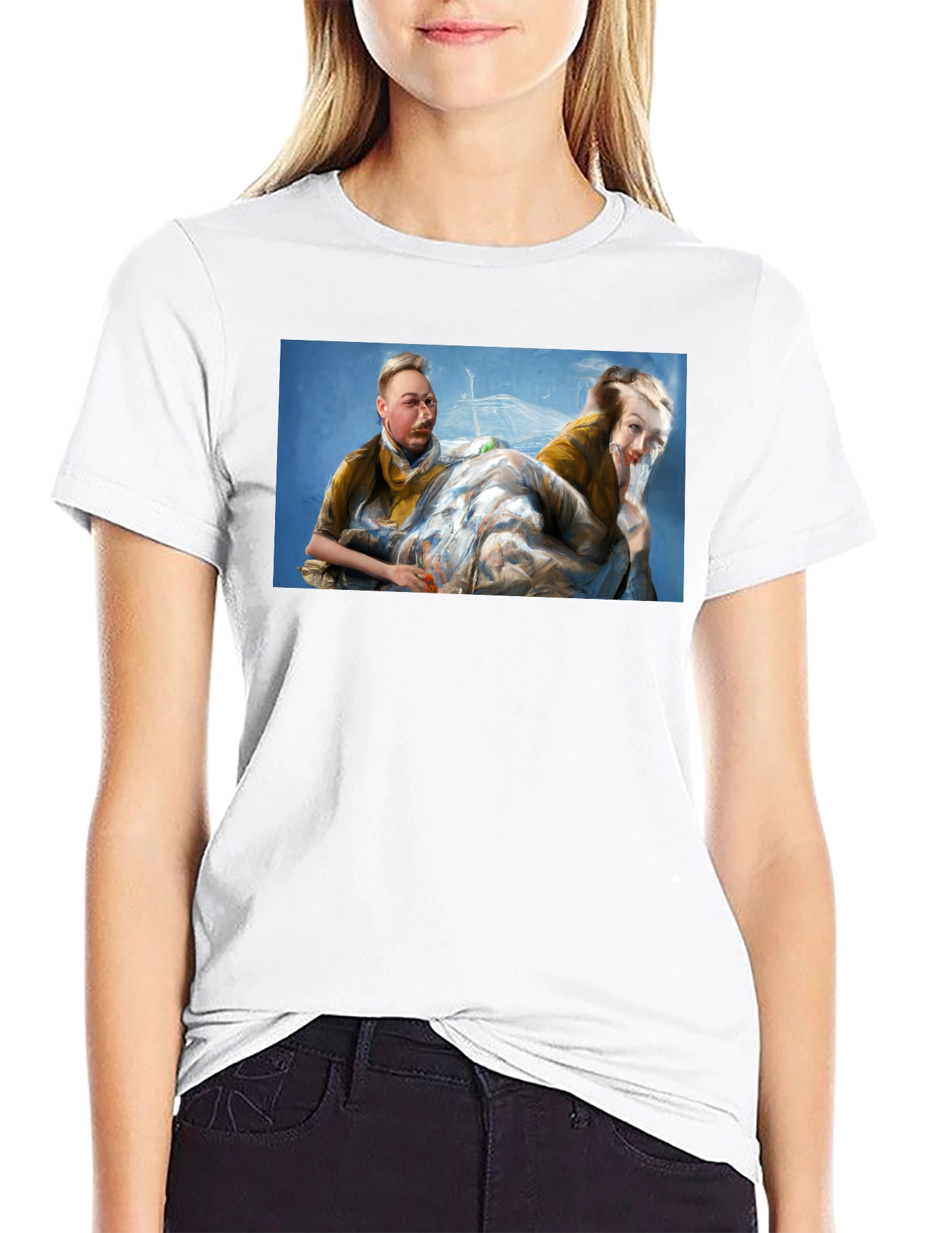 Artistic T-Shirt with Unique Portrait Design