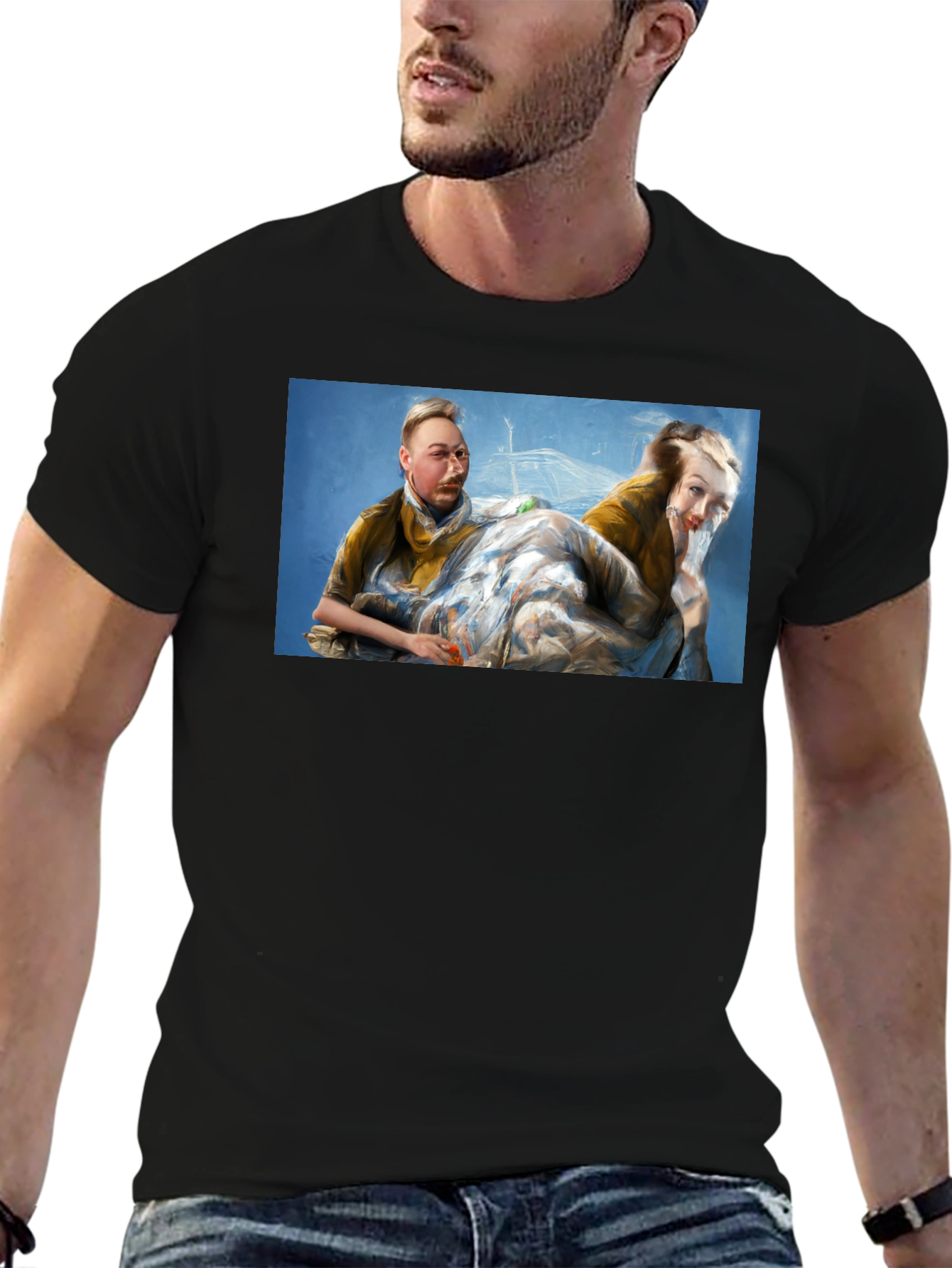 Artistic T-Shirt with Unique Portrait Design