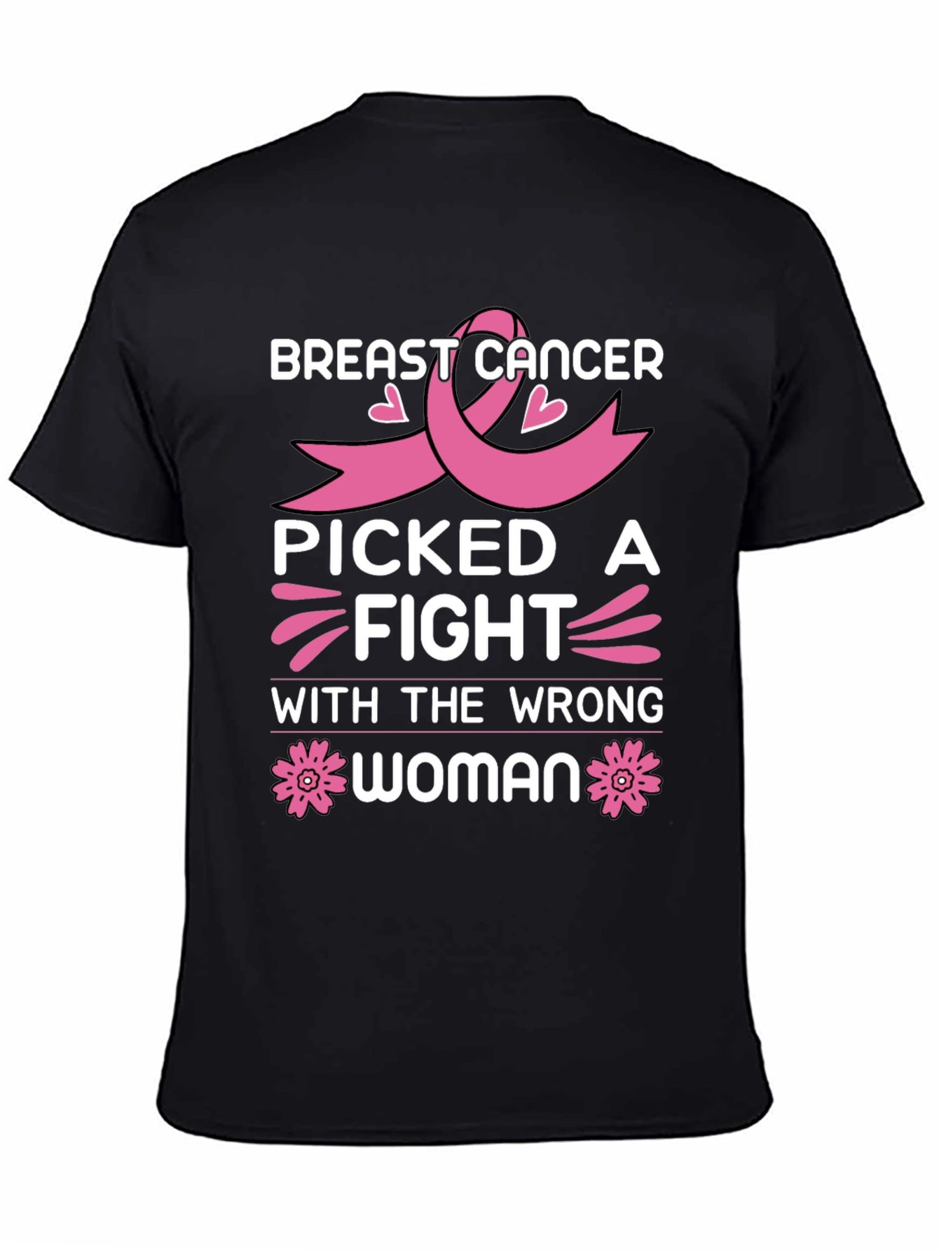 Breast Cancer Awareness Black T-Shirt