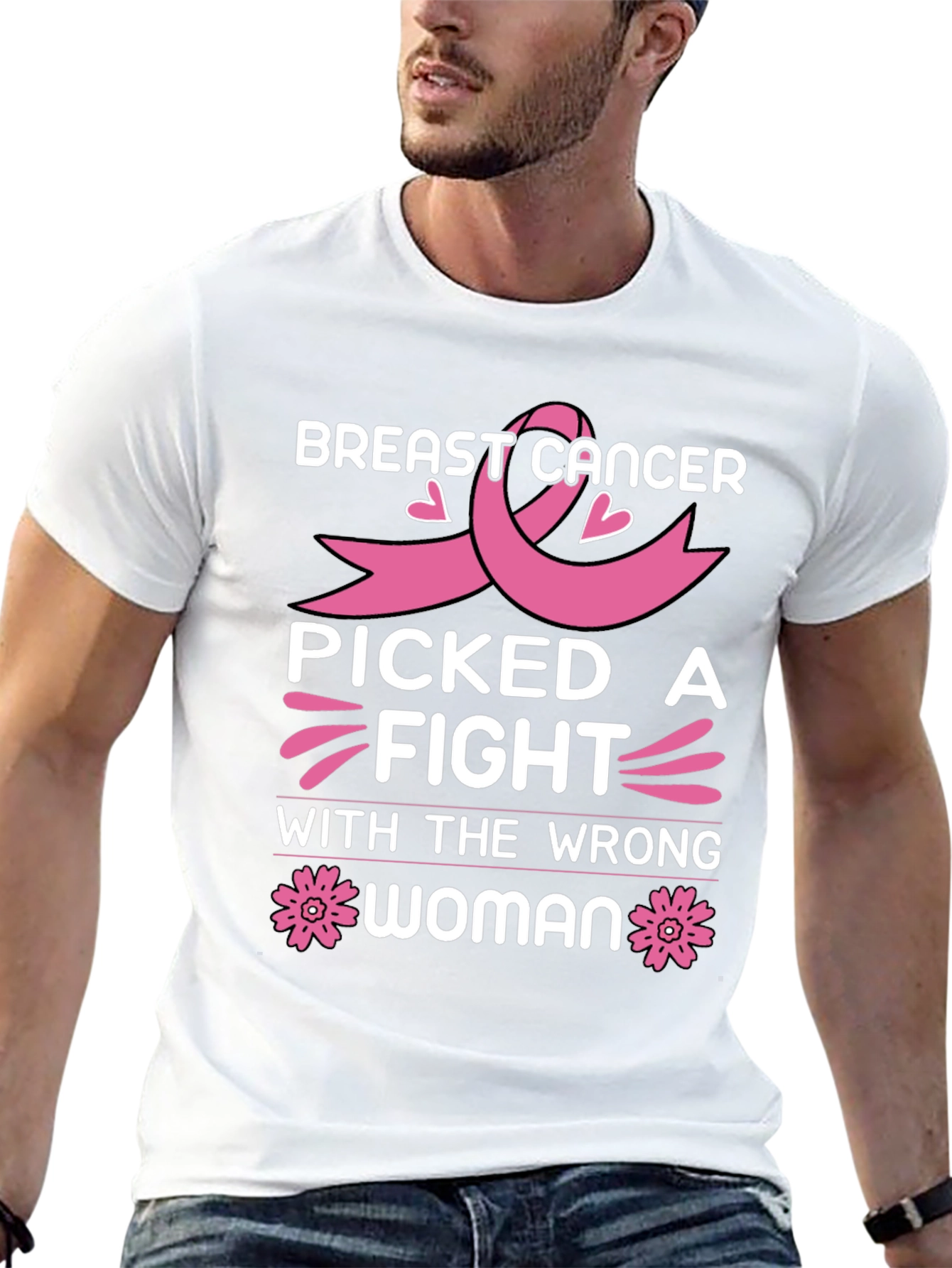 Breast Cancer Awareness Black T-Shirt