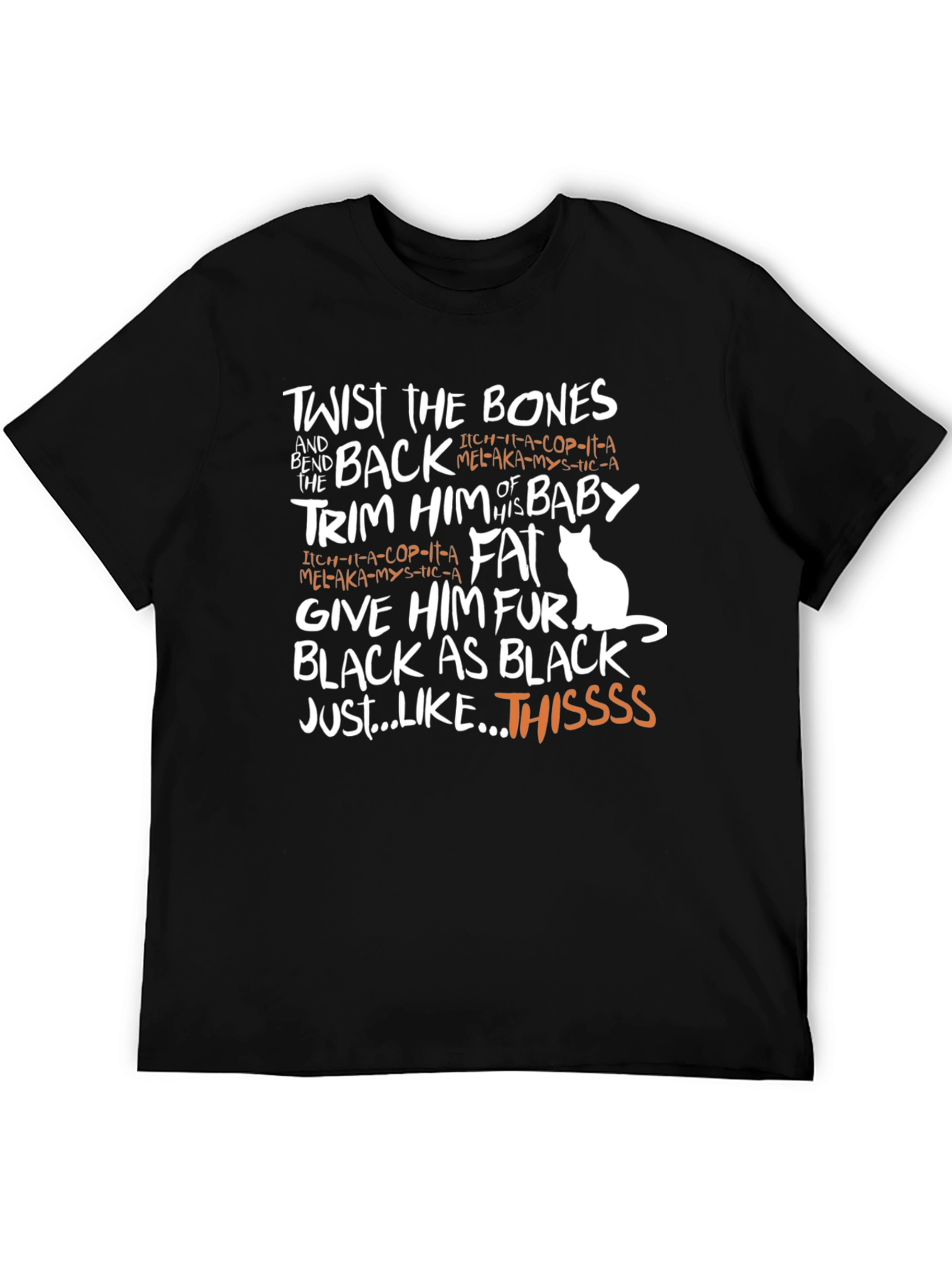 Twist the Bones Black Graphic Tee