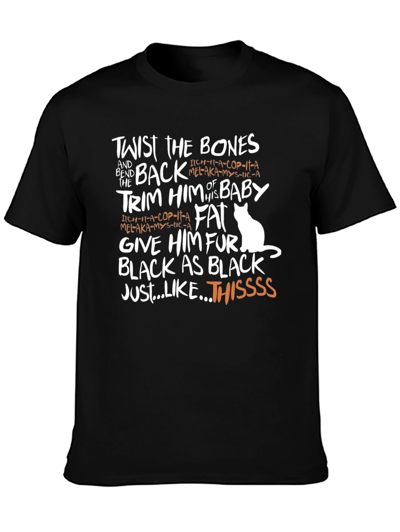 Twist the Bones Black Graphic Tee