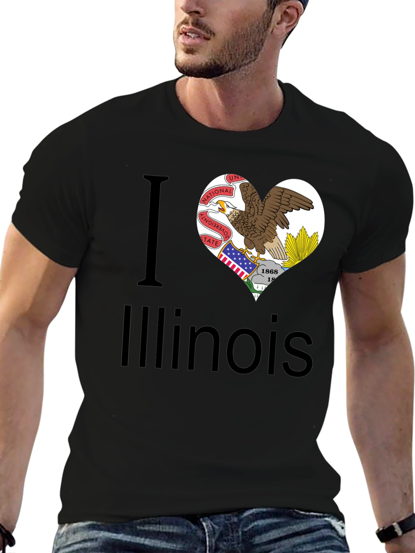 I Heart Illinois State Pride T-Shirt