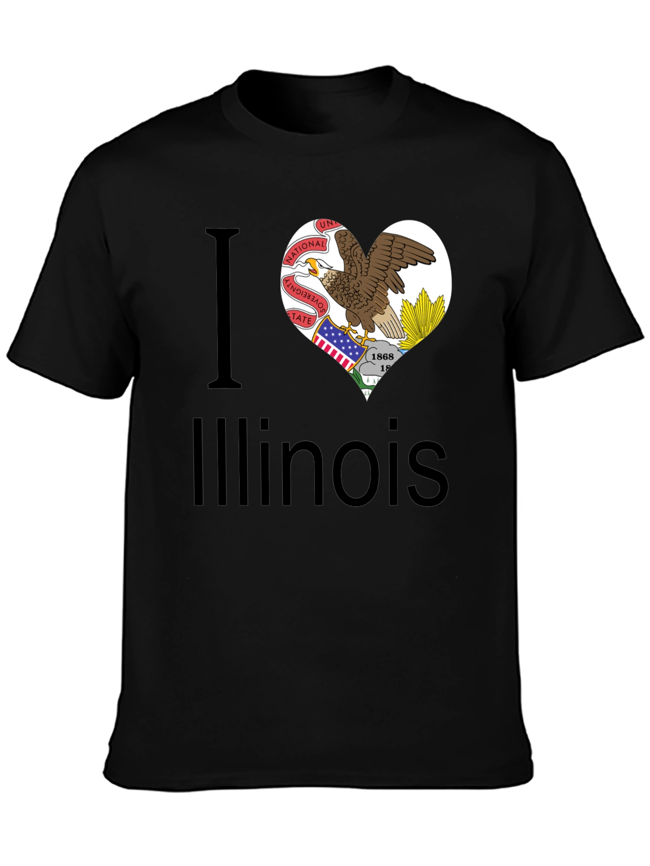 I Heart Illinois State Pride T-Shirt