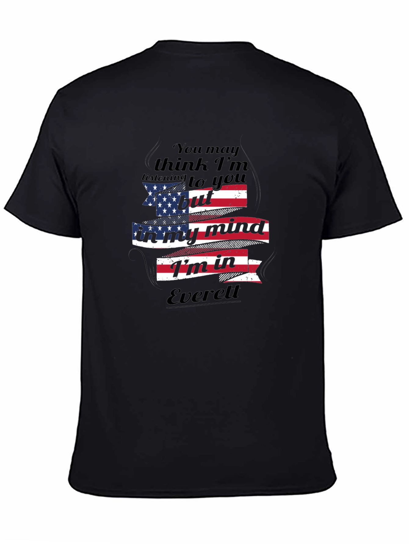 Everett Mind T-Shirt: USA Flag Design