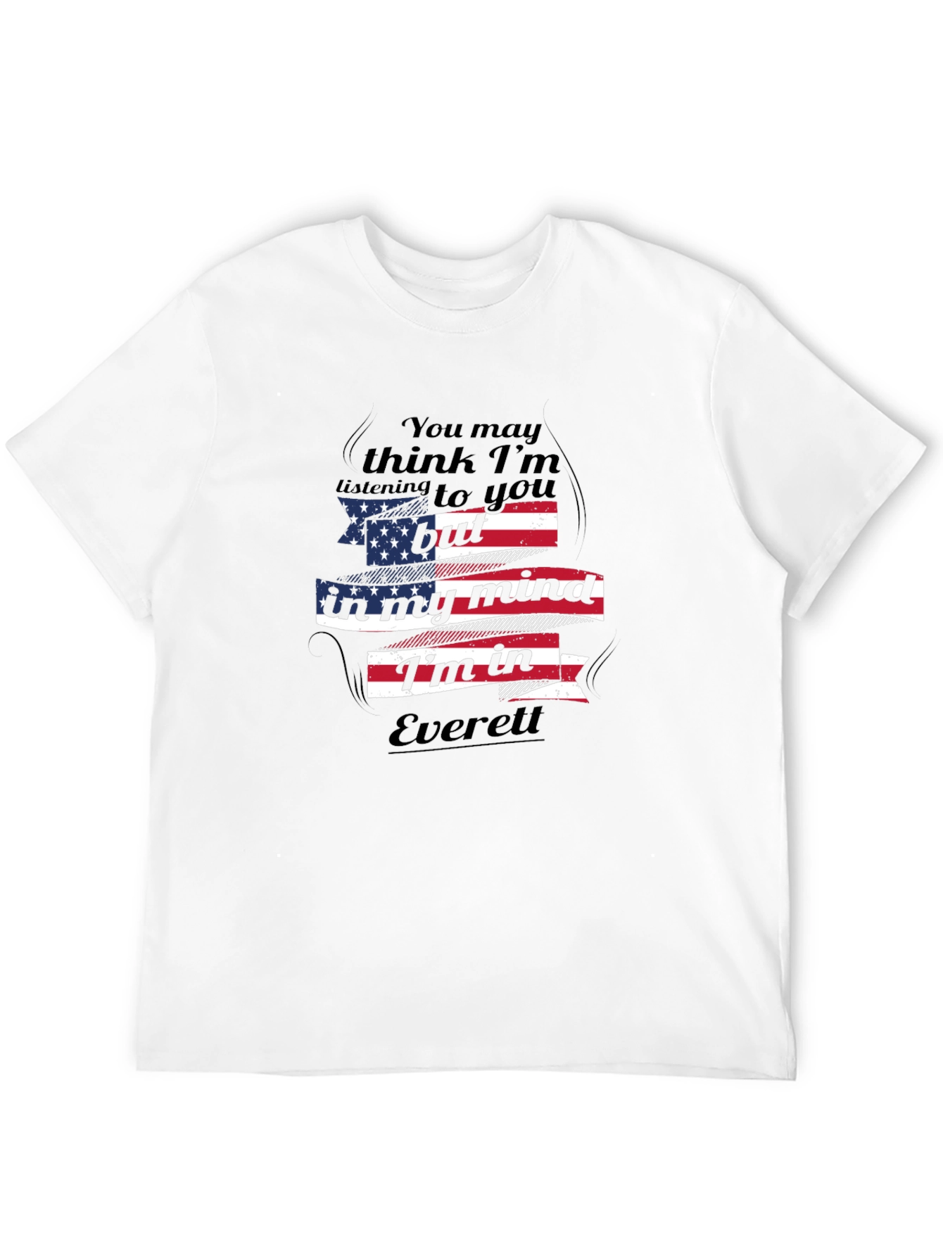 Everett Mind T-Shirt: USA Flag Design