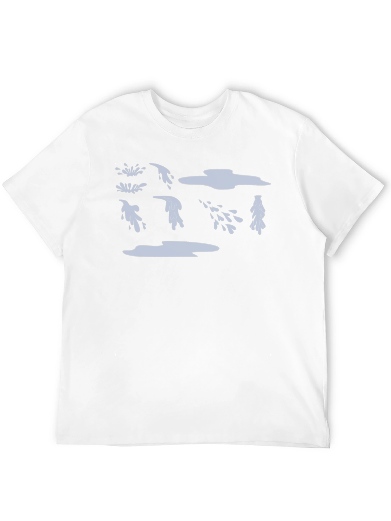 Black T-Shirt with Water Drop Design