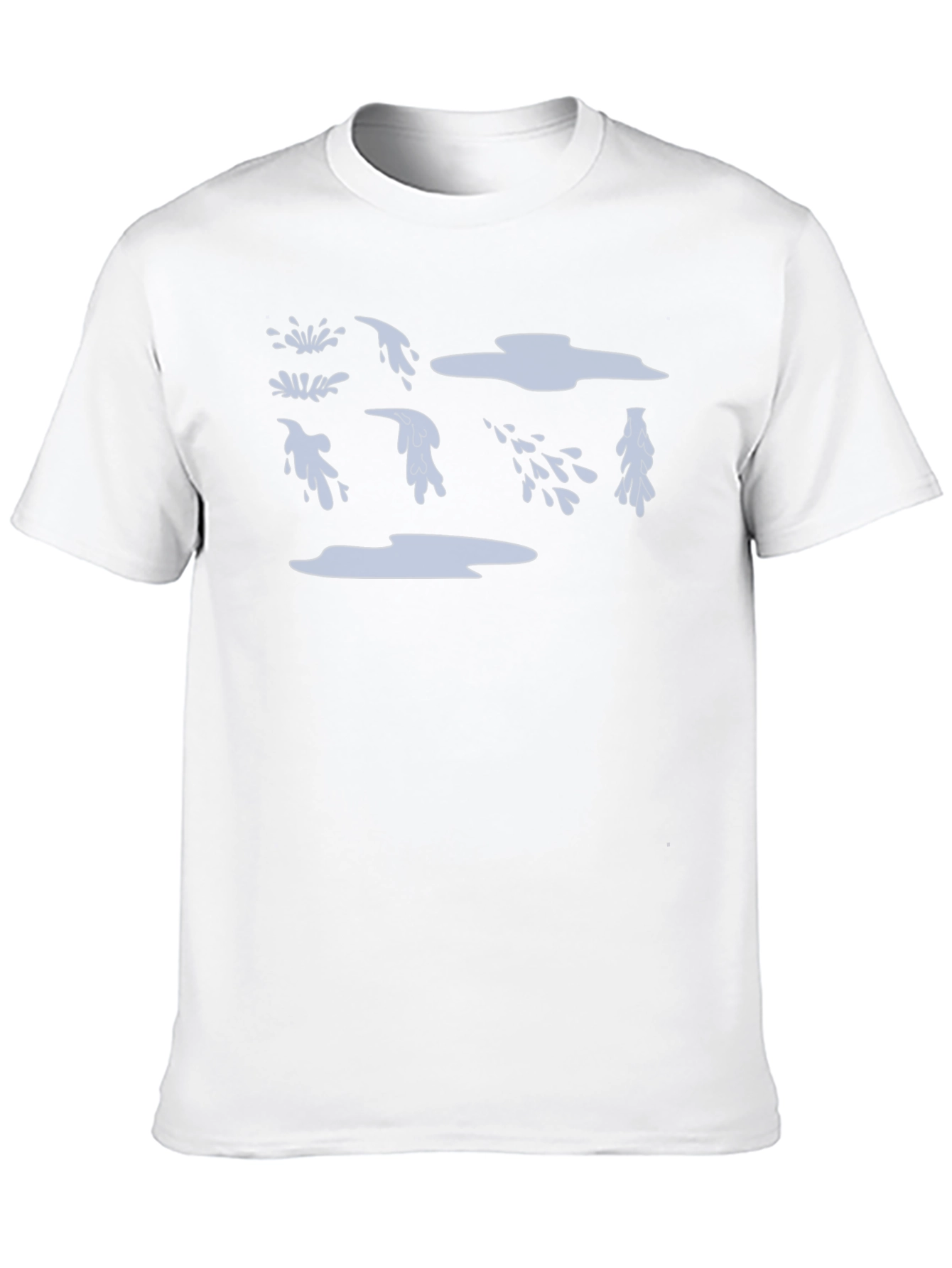 Black T-Shirt with Water Drop Design