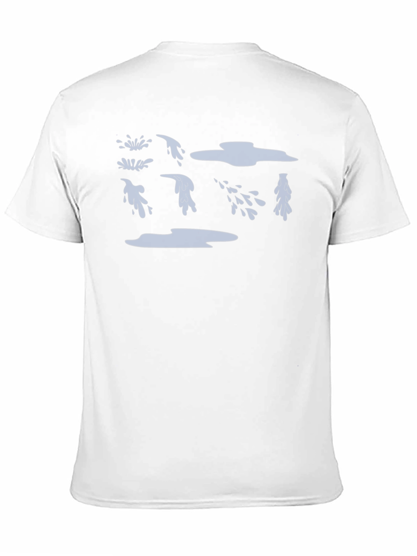 Black T-Shirt with Water Drop Design