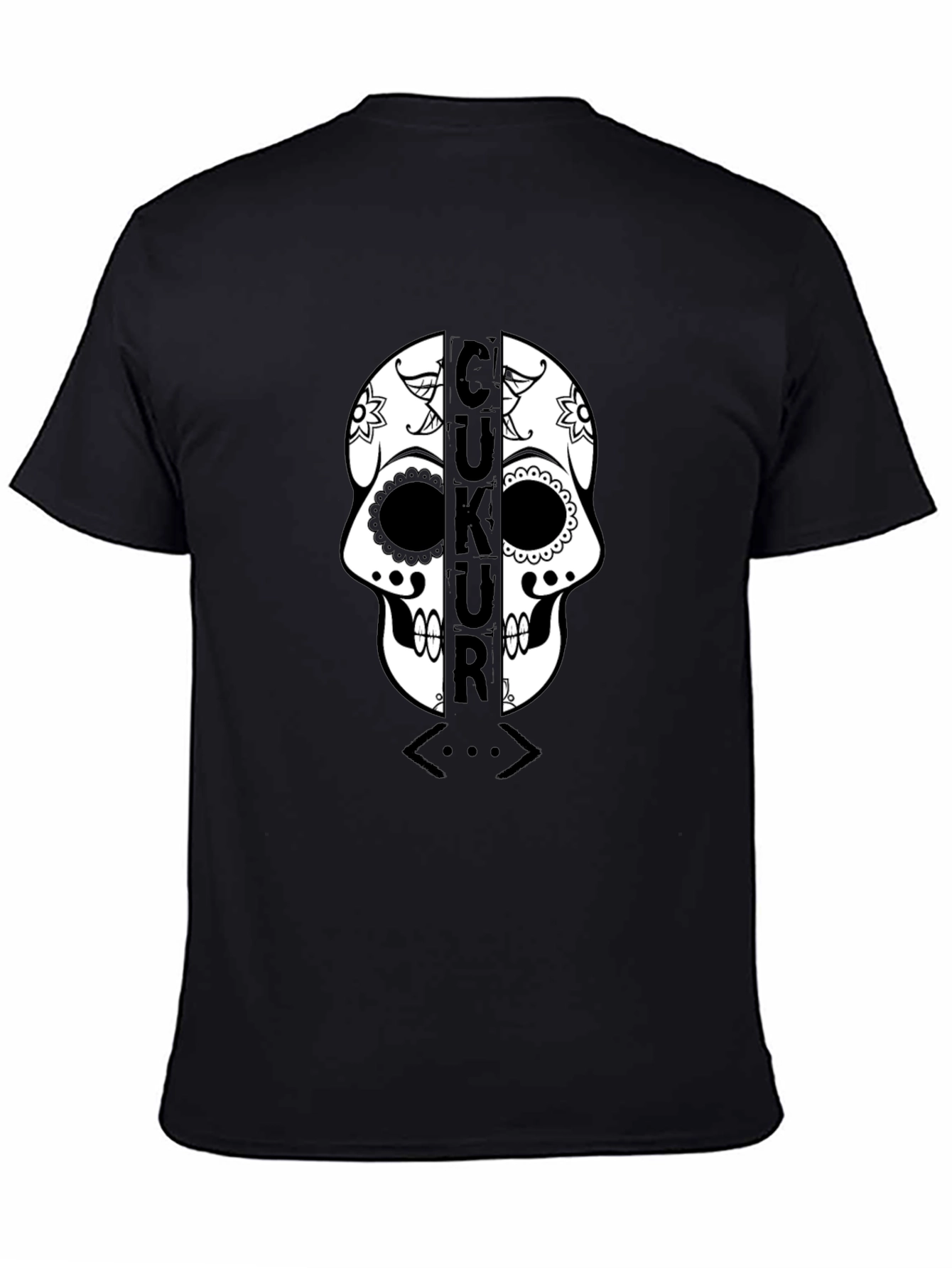 Çukur Skull T-Shirt - Black Graphic Tee