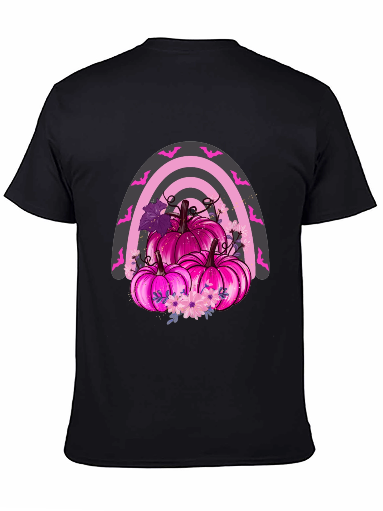 Pink Pumpkin Rainbow T-Shirt
