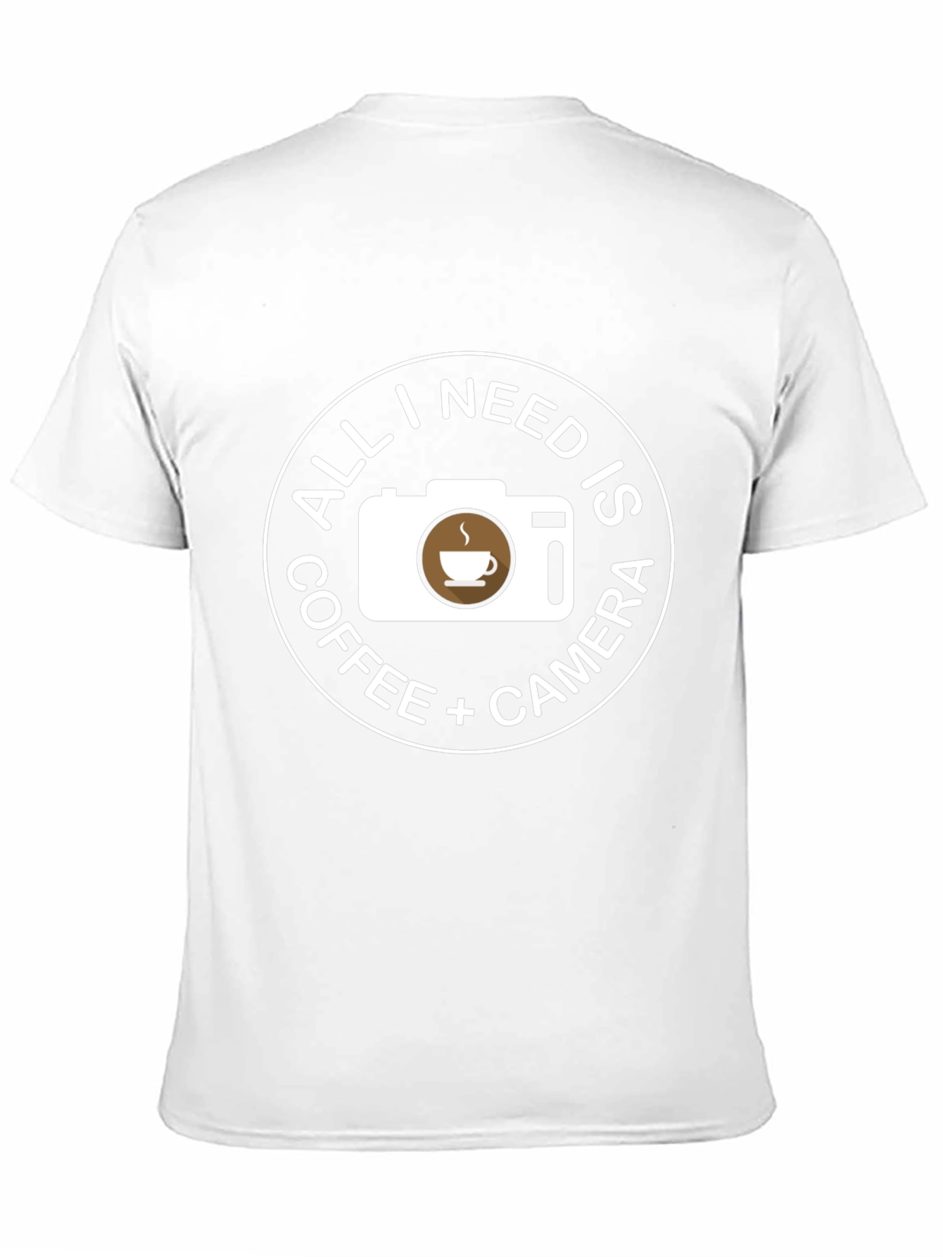 Coffee Camera Black T-Shirt - Photographers Essential