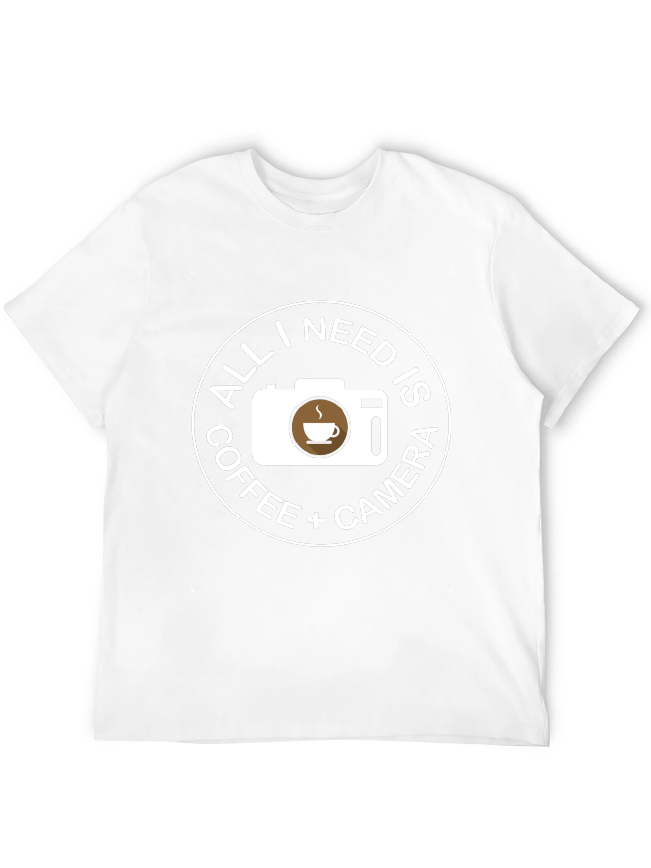 Coffee Camera Black T-Shirt - Photographers Essential